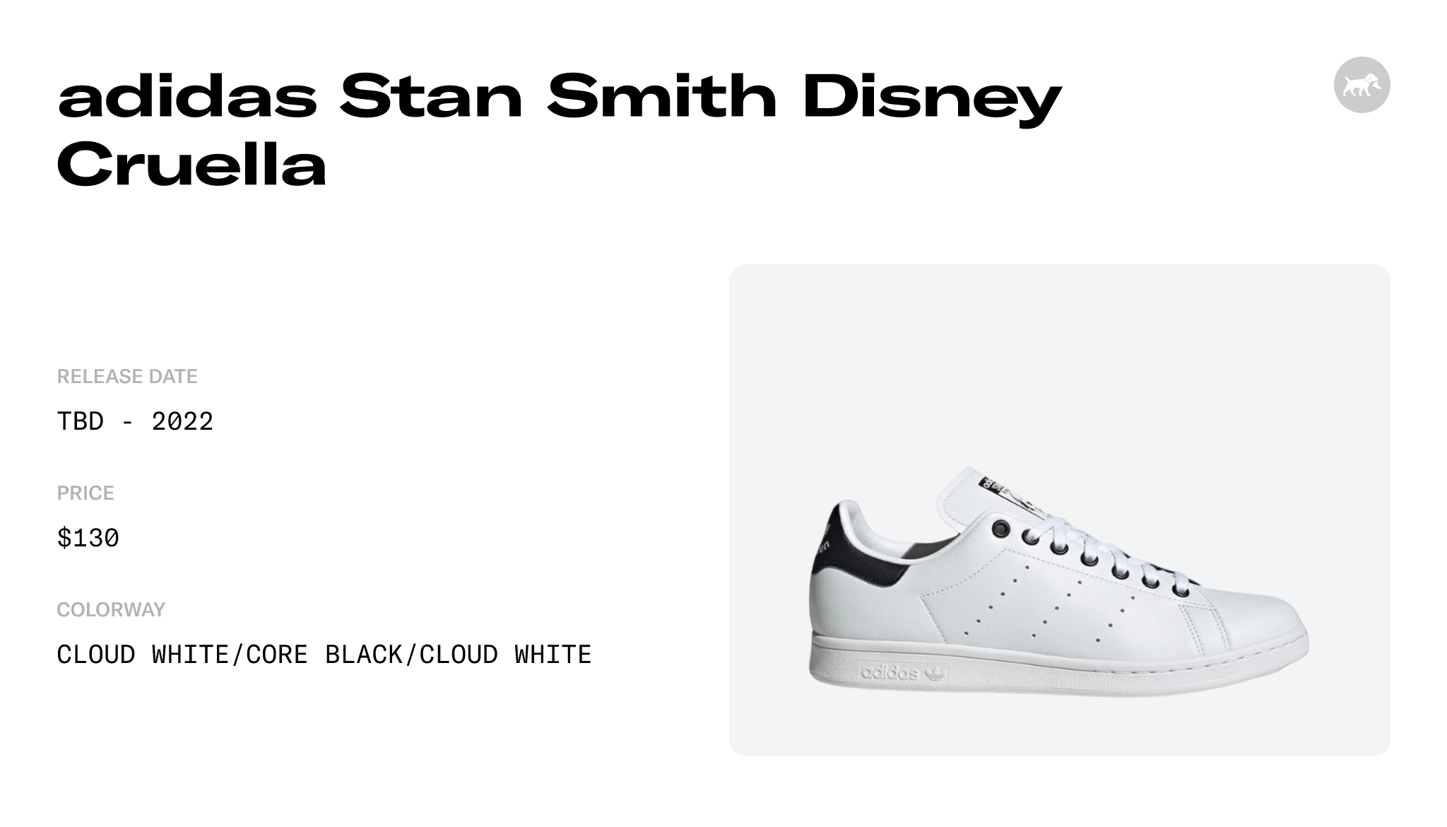 adidas Stan Smith Disney Cruella - HP5587 Raffles and Release Date
