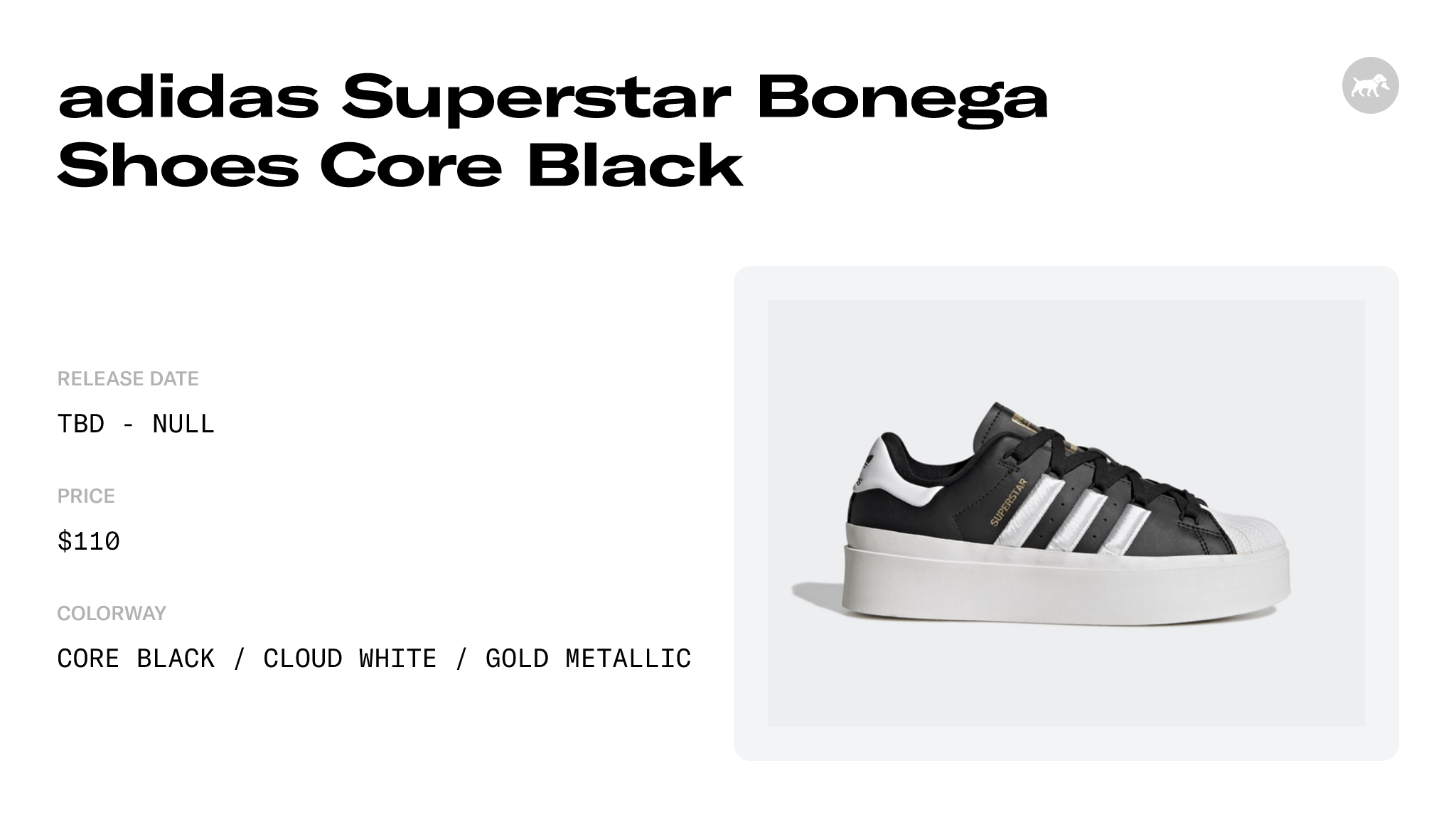 adidas Superstar Bonega Shoes Core Raffles - Date Release and GX1841 Black