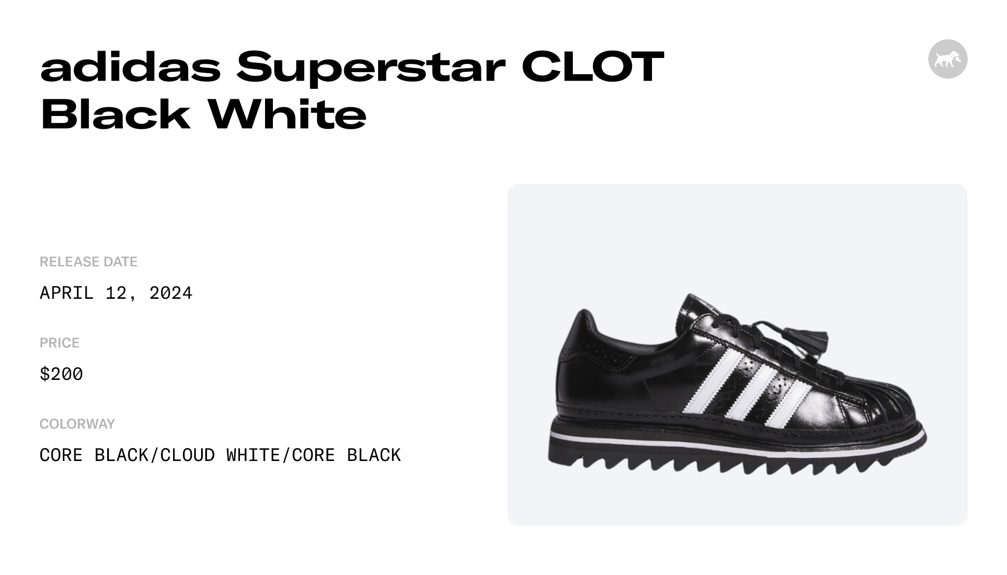 adidas Superstar CLOT Black White - IH5953 Raffles and Release Date