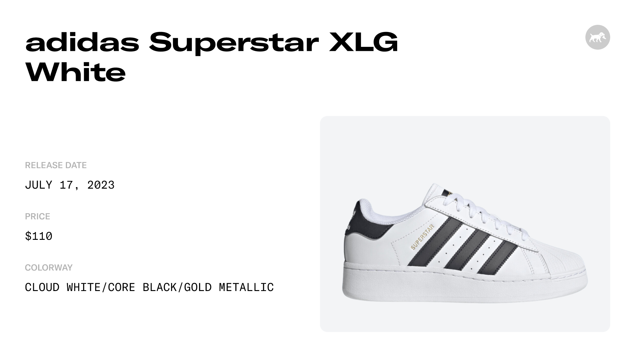 adidas Superstar XLG White - IF9995 Raffles and Release Date