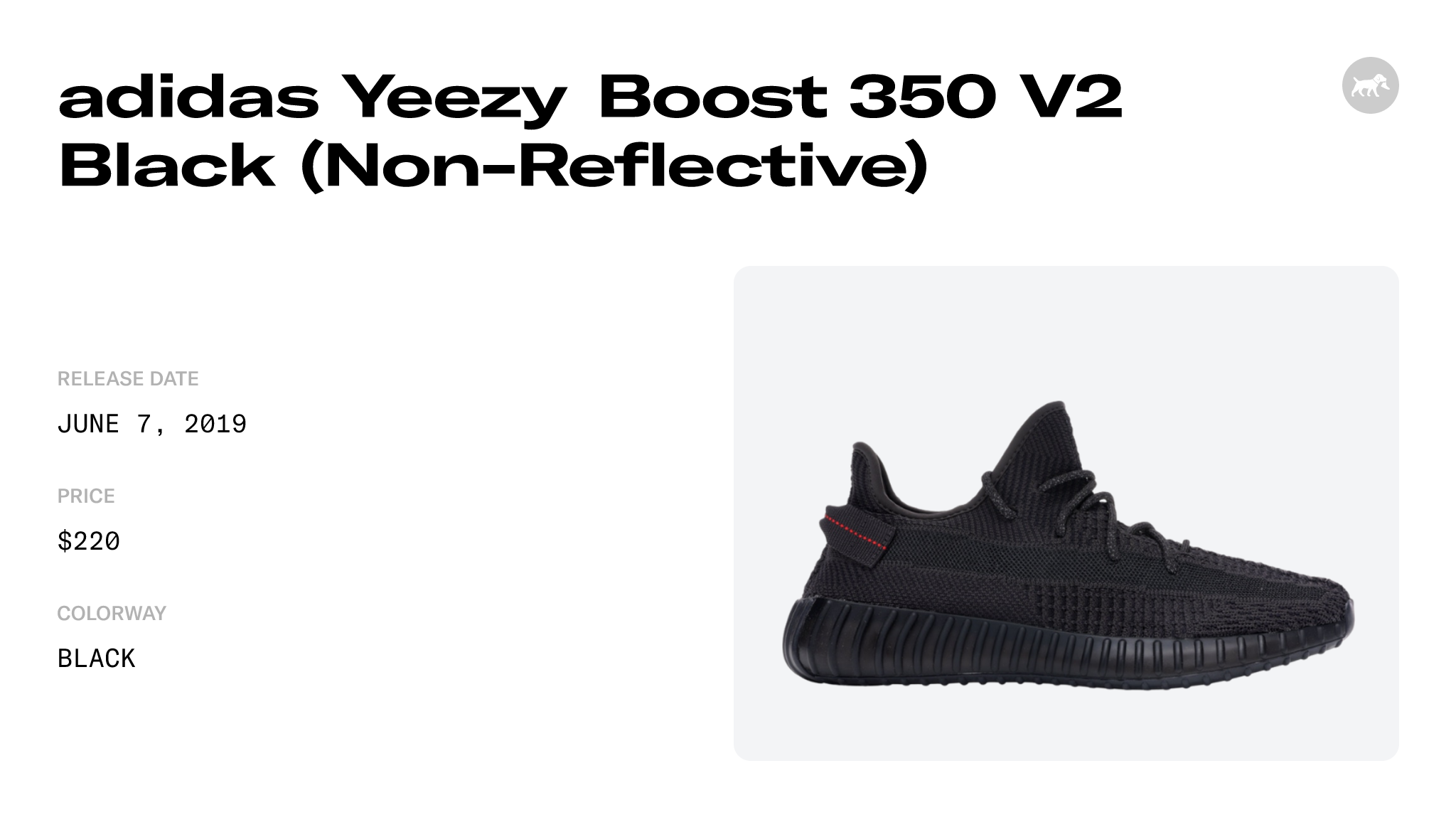 adidas Yeezy Boost 350 V2 Black Non Reflective