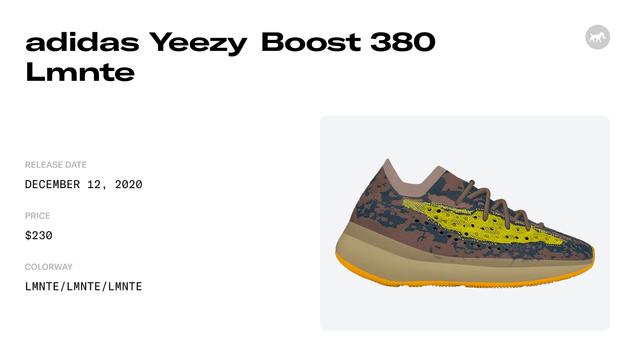 adidas Yeezy Boost 380 Lmnte - FZ4982 Raffles and Release Date