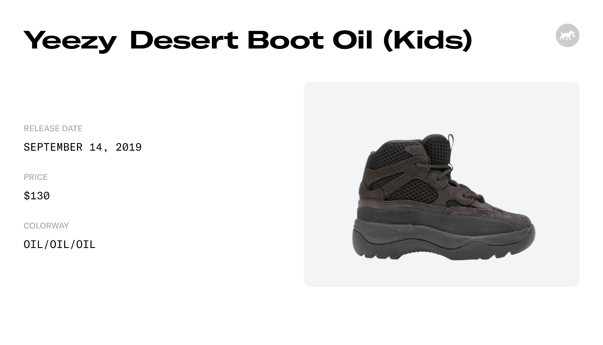 Yeezy Desert Boot Oil (Kids) - EG6489 Raffles and Release Date