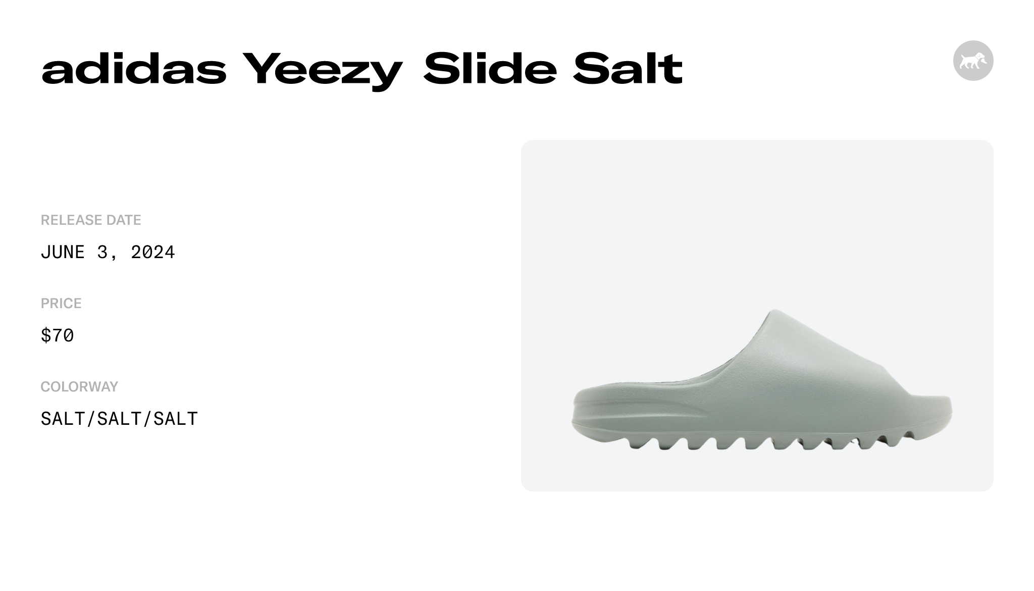 adidas Yeezy Slide Salt - ID5480 Raffles and Release Date