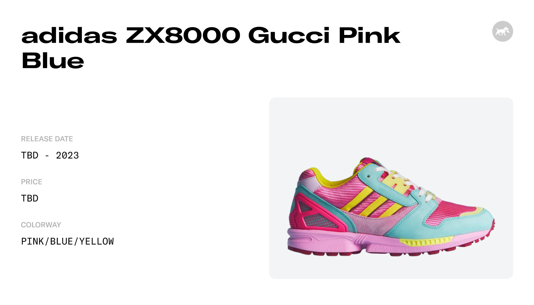 adidas ZX8000 Gucci Pink Blue Raffles and Release Date