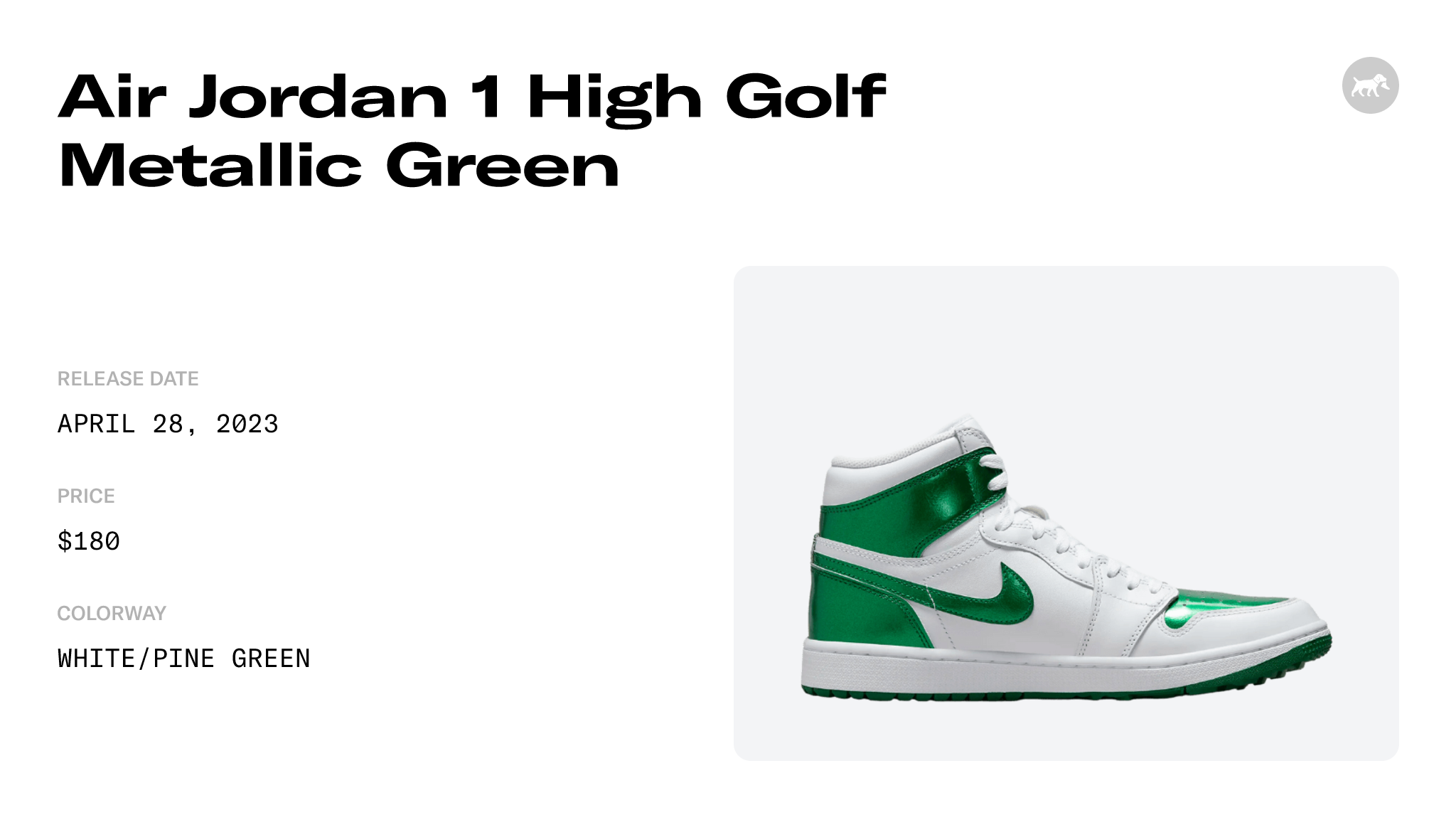 Air Jordan 1 High Golf Metallic Green Raffles and Release Date