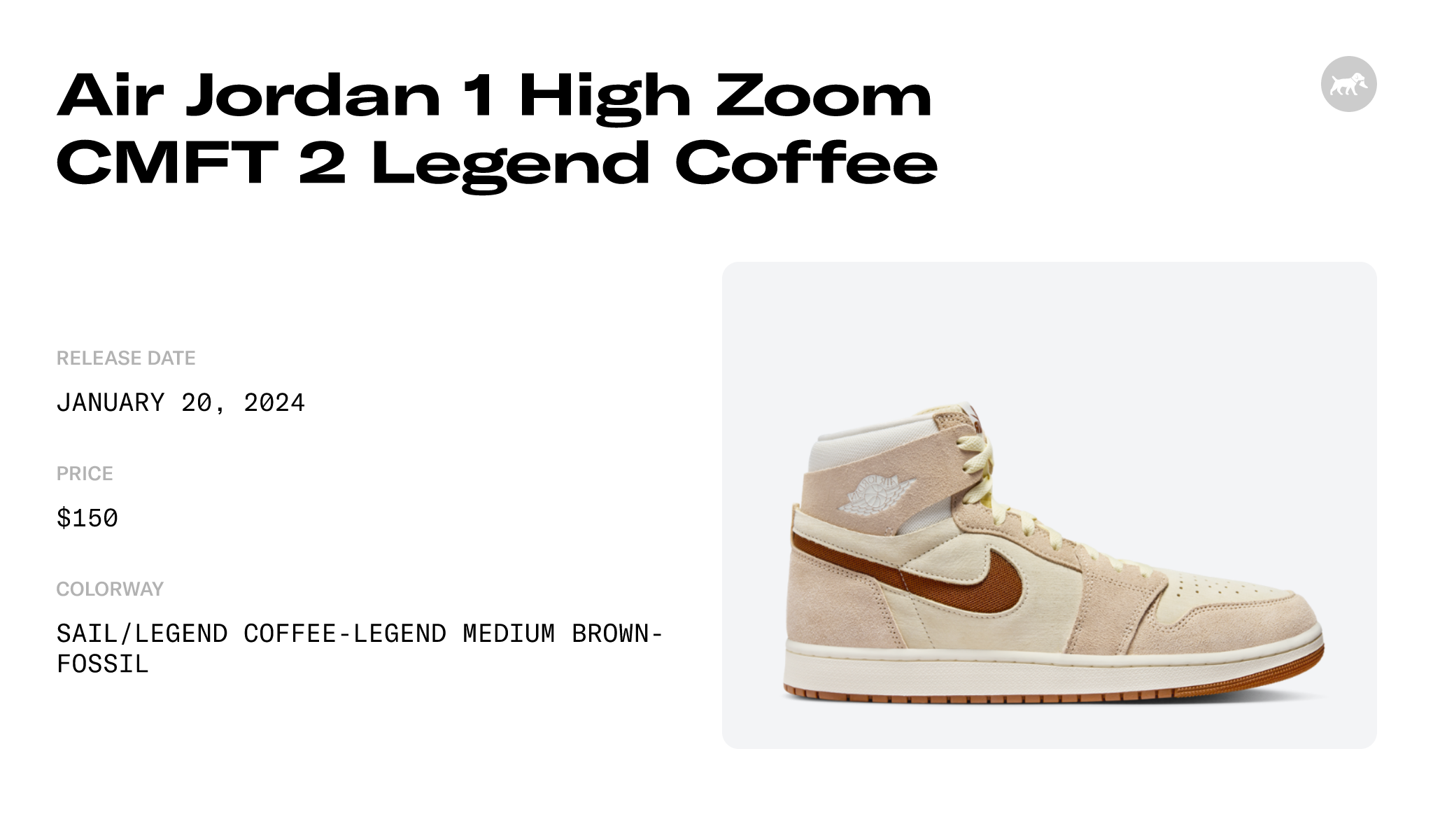 Air Jordan 1 High Zoom CMFT 2 Legend Coffee - DV1307-120 Raffles and  Release Date