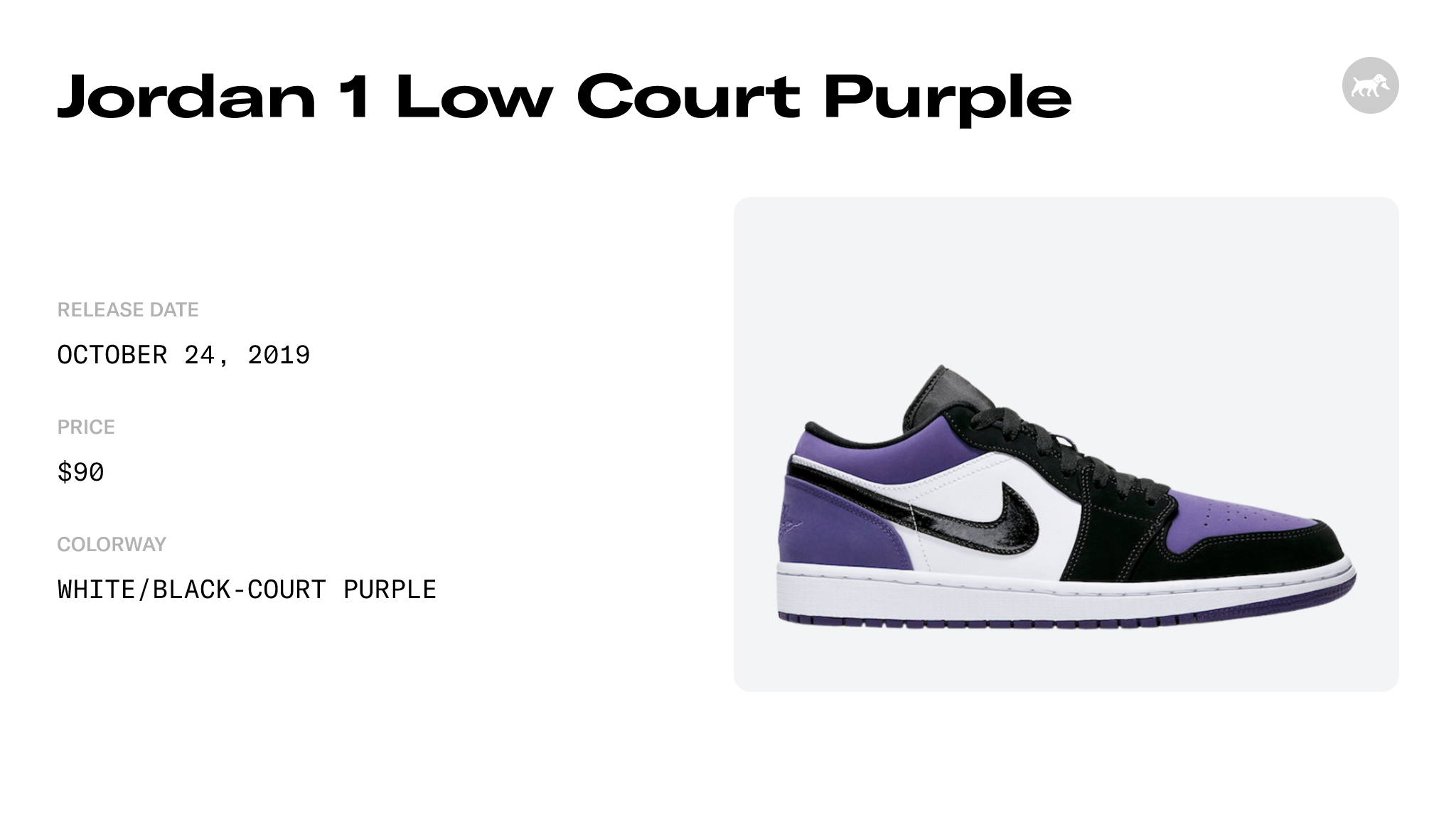 Air Jordan 1 Low 'Court Purple