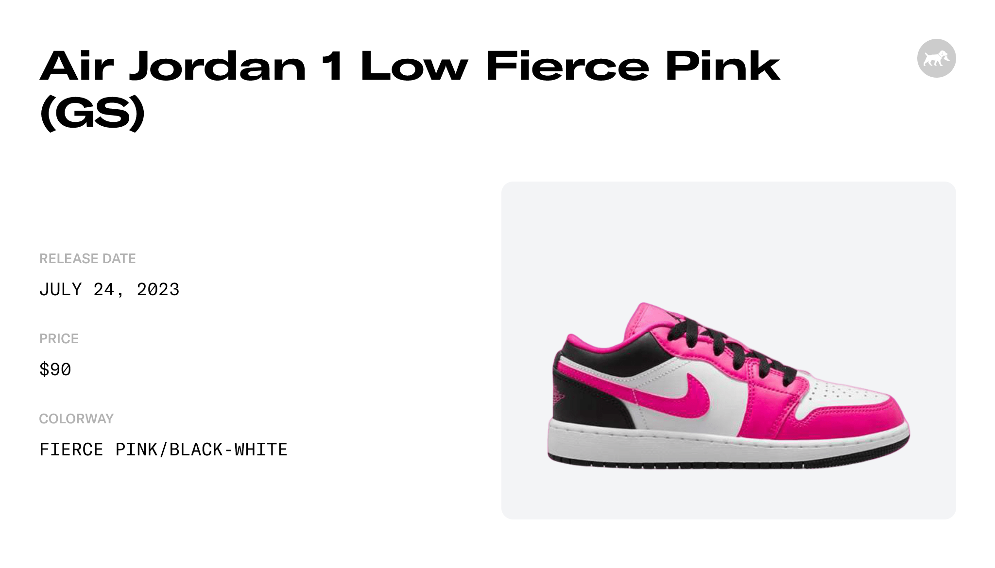 Air Jordan 1 Low Fierce Pink - 48h Delivery