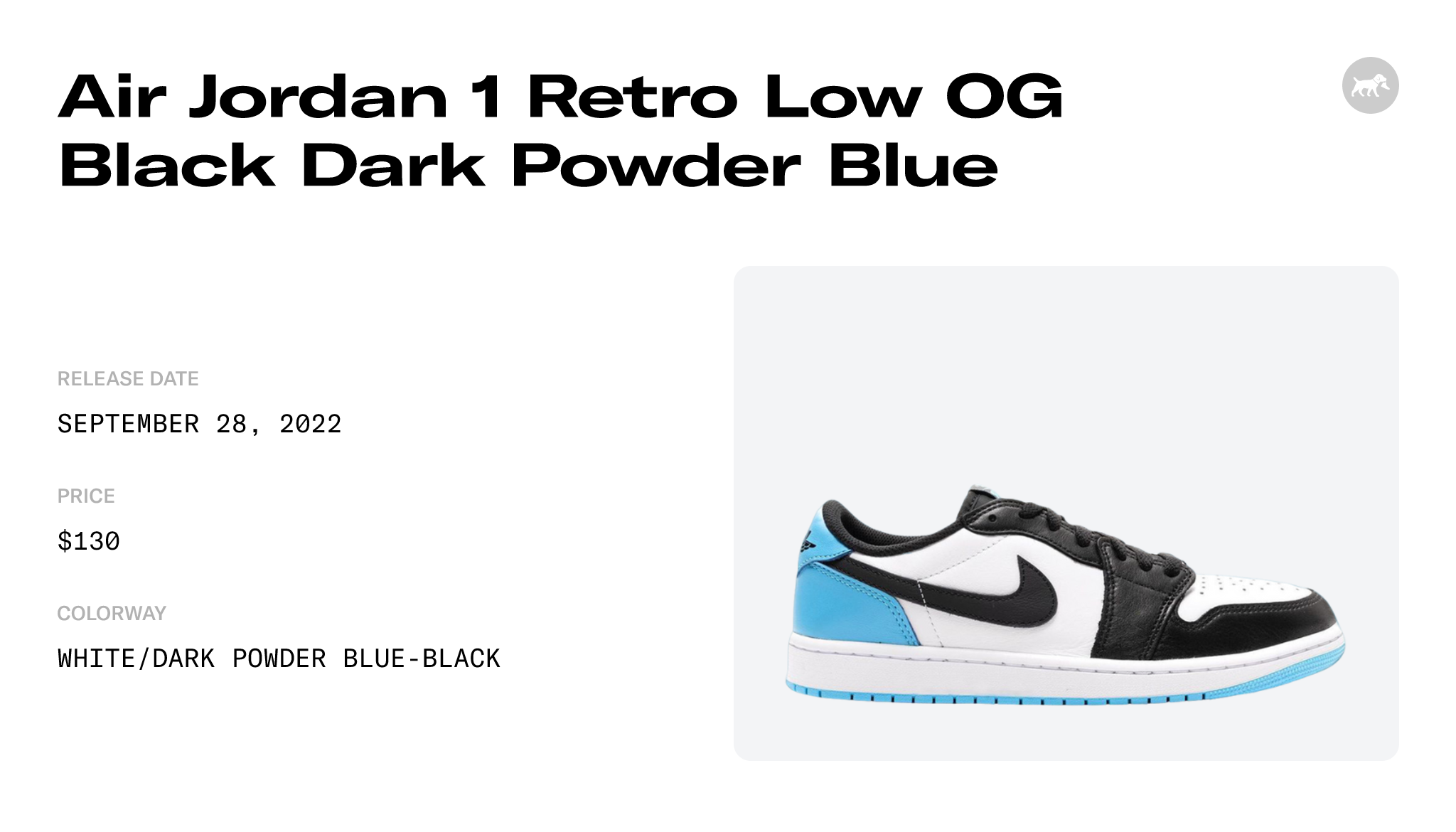 Air Jordan 1 Low OG UNC Dark Powder Blue CZ0790-104 Release Date - SBD
