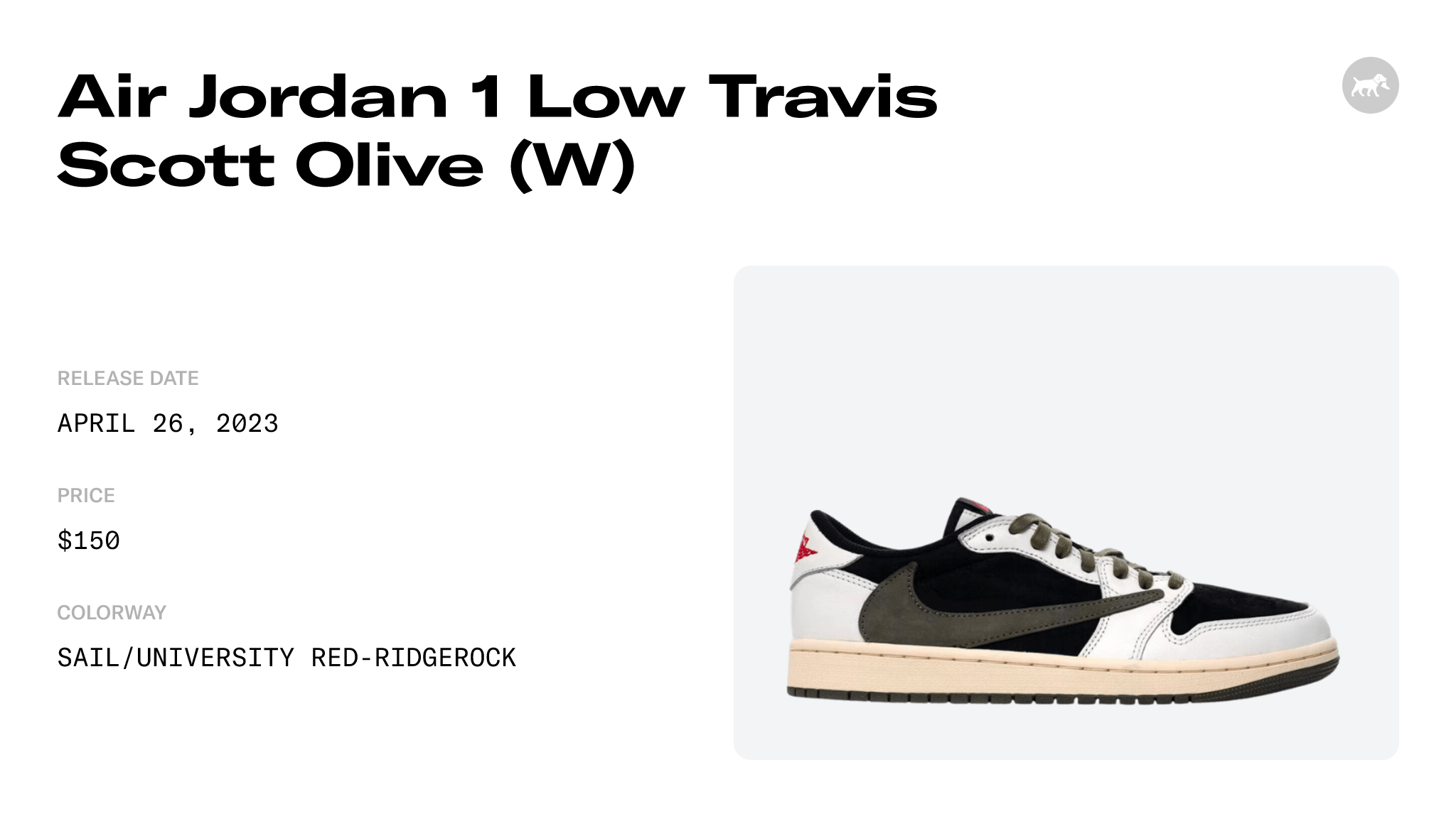 Travis Scott Air Jordan 1 Low Olive DZ4137-106 Release