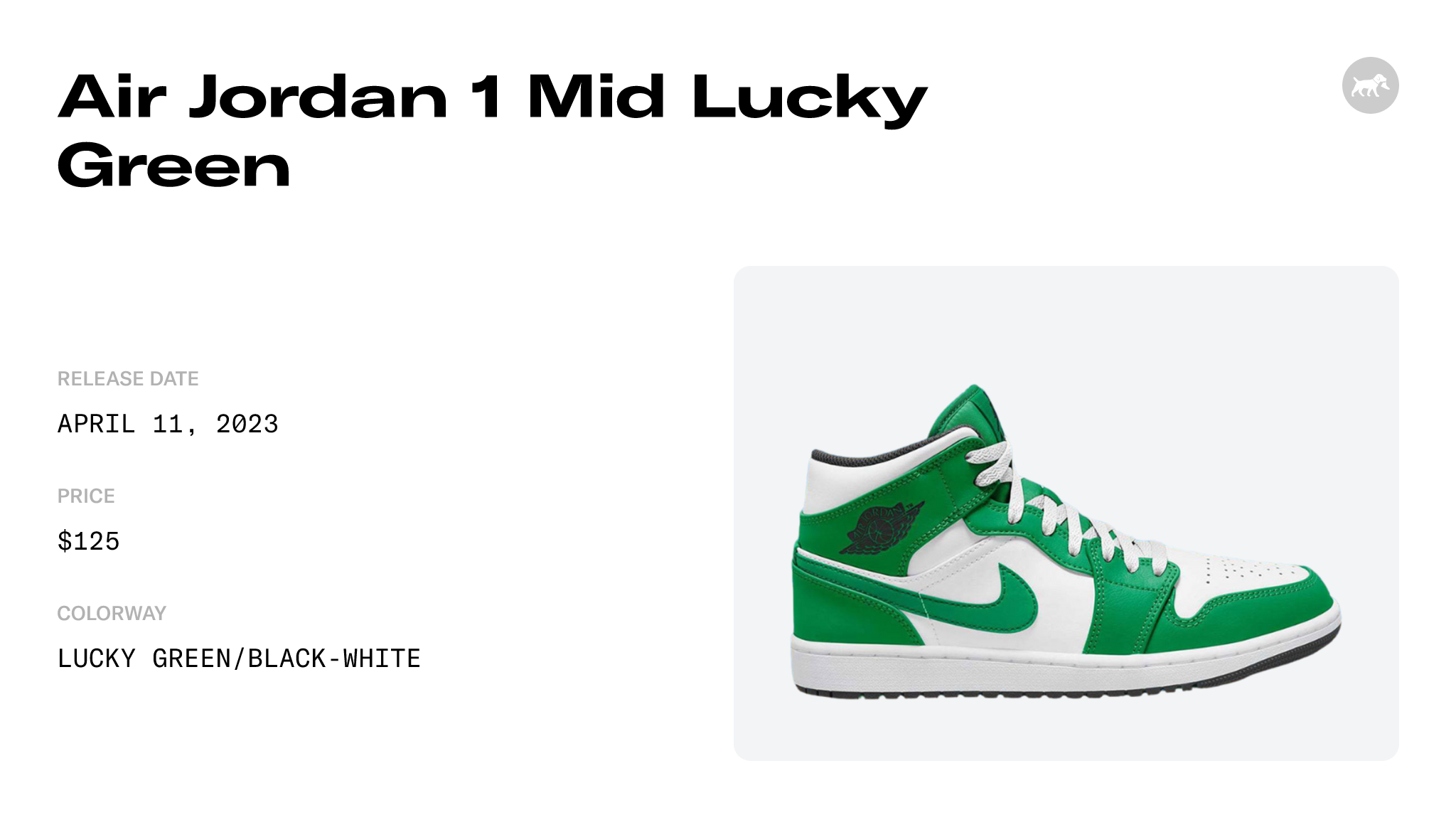 Air Jordan 1 Mid 'Lucky Green' 11