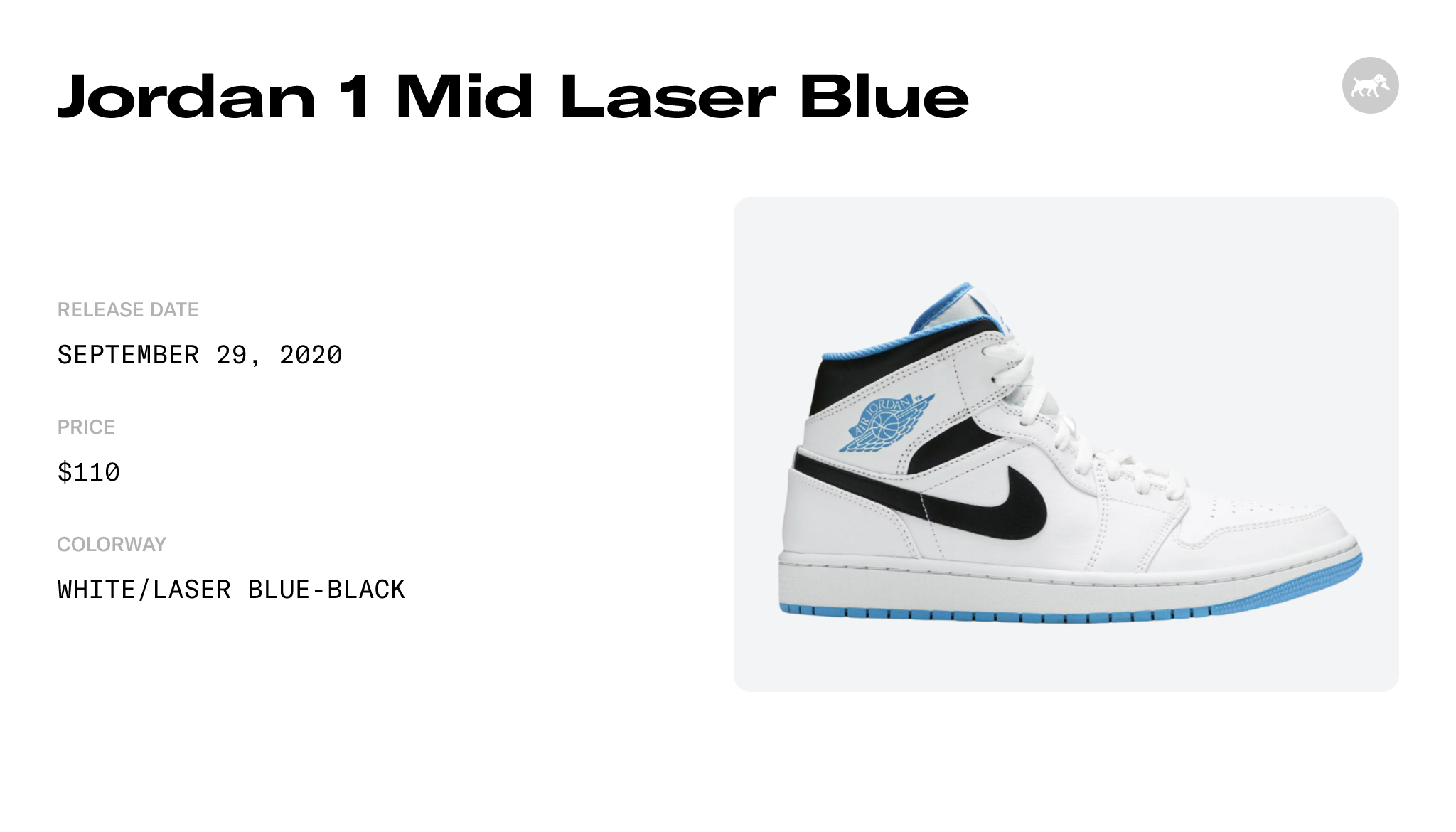 Jordan 1 Mid Laser Blue - 554724-141 Raffles and Release Date