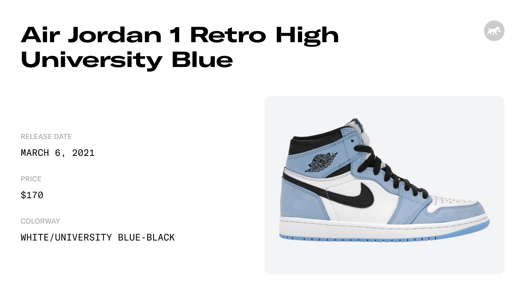 Air Jordan 1 Retro High OG 'University Blue' - Air Jordan - 555088
