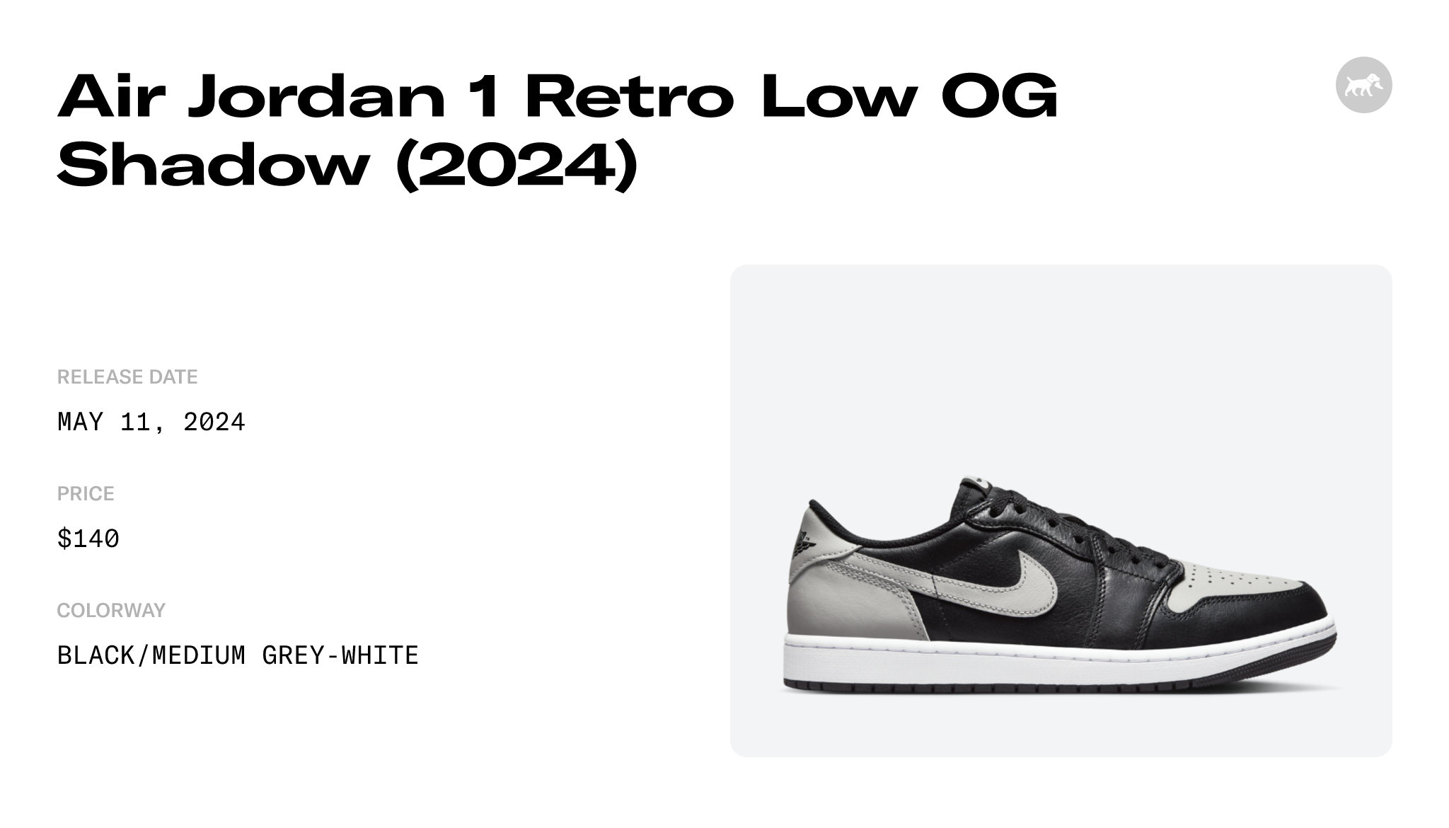 Air Jordan 1 Retro Low OG Shadow (2024) - CZ0790-003 Raffles and Release  Date
