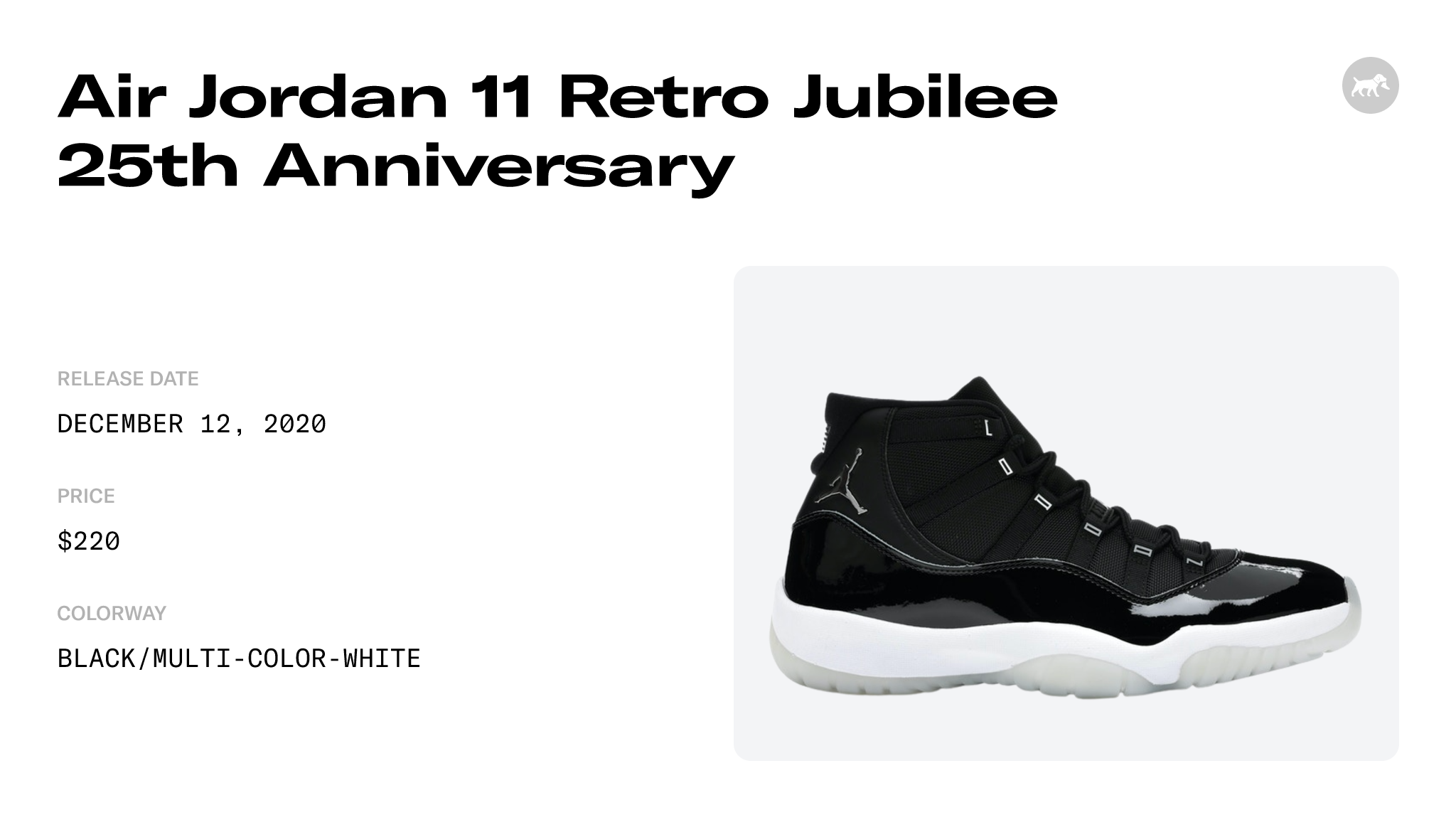Jordan 11 Retro Jubilee 25th Anniversary Men's - CT8012-011 - US
