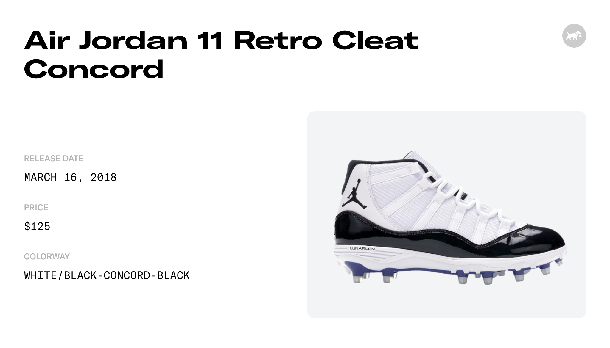 Jordan 11 clearance retro cleat concord