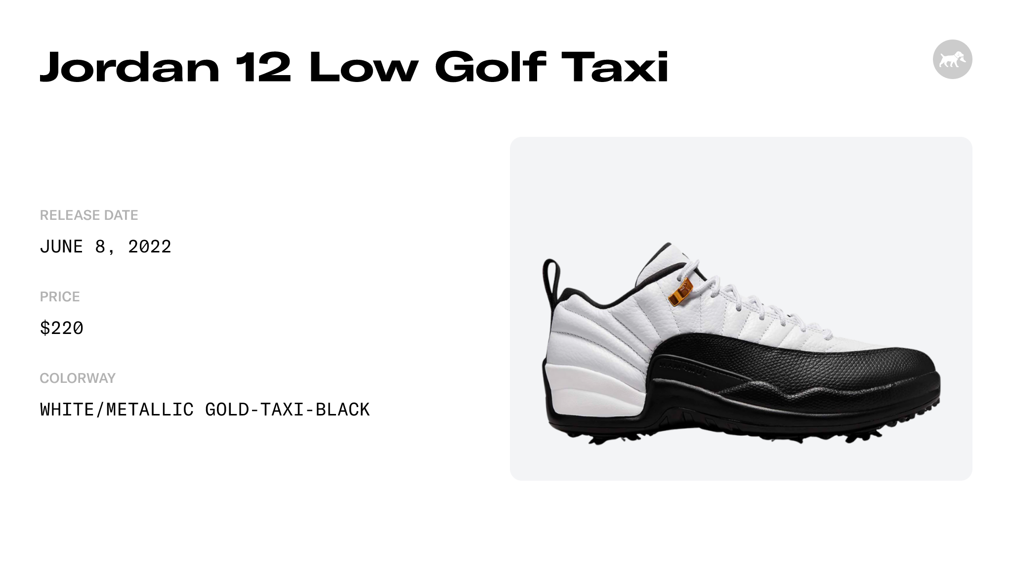 Jordan 12 Low Golf Taxi Raffles and Release Date