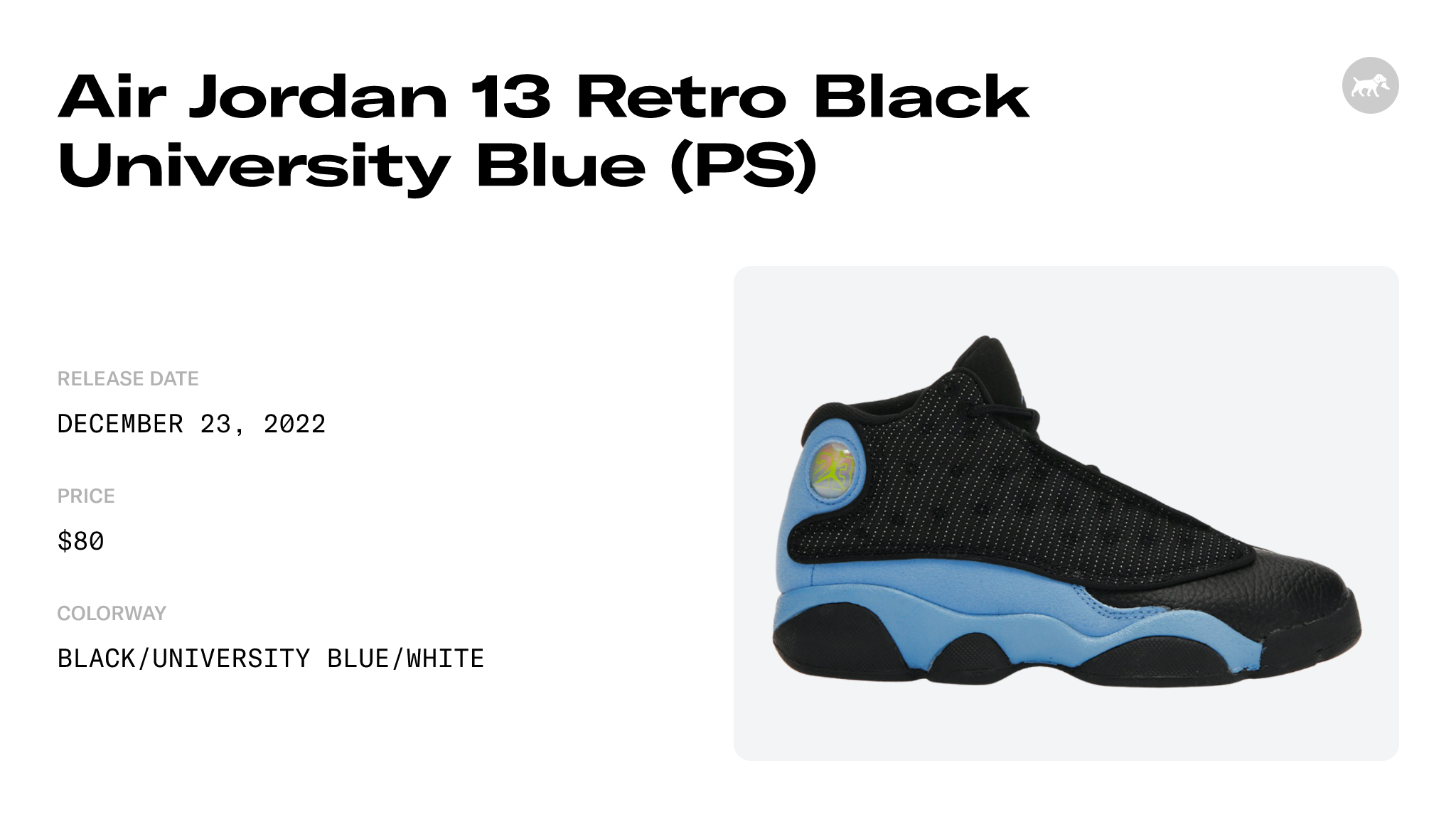 Air Jordan 13 Black/University Blue Store List