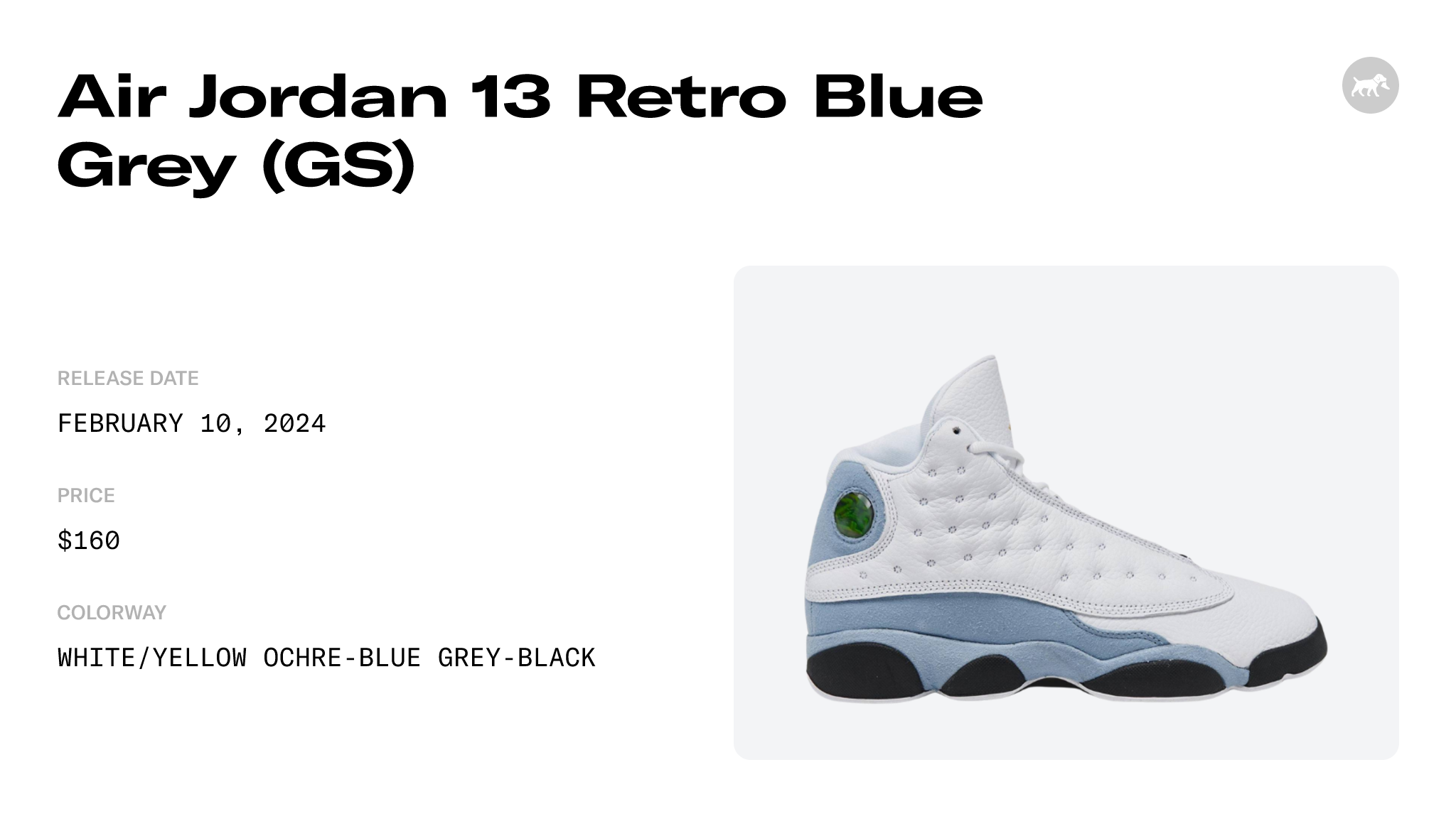 Air Jordan 13 Retro Blue Grey (GS) - DJ3003-170 Raffles and Release Date