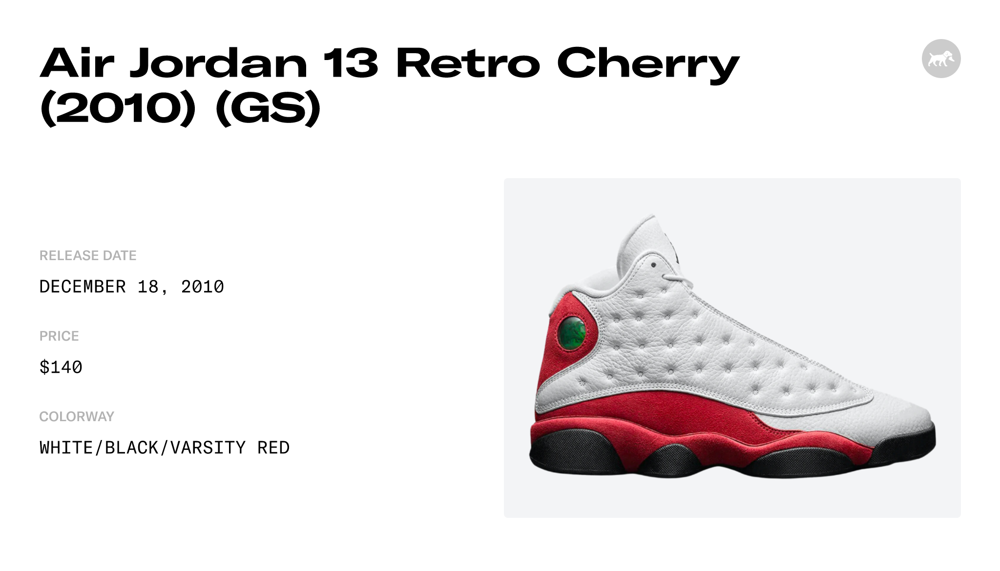 Air selling Jordan 13 Retro “Cherry” 2010