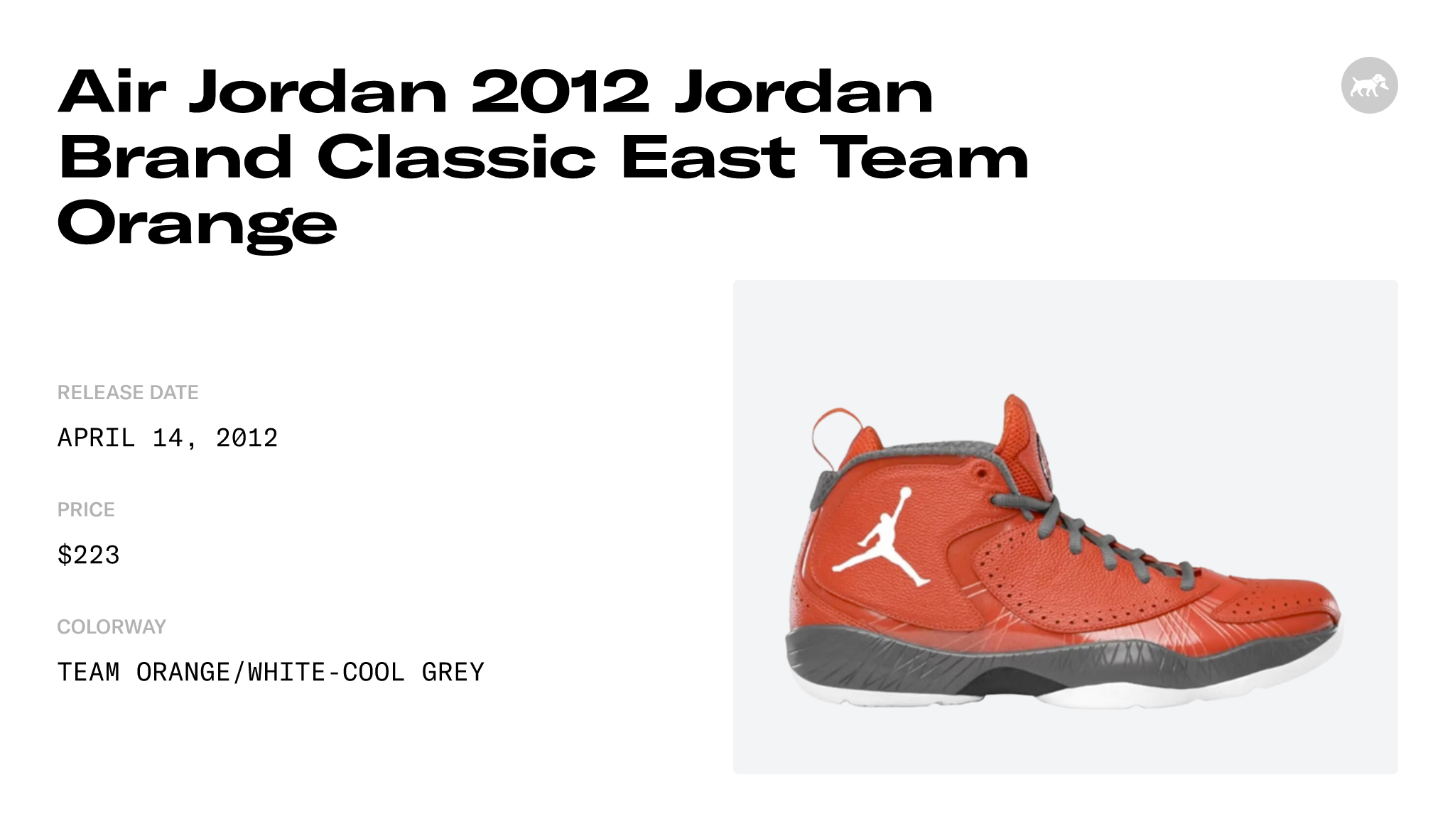 Air Jordan 2012 Jordan Brand Classic East Team Orange 484654801