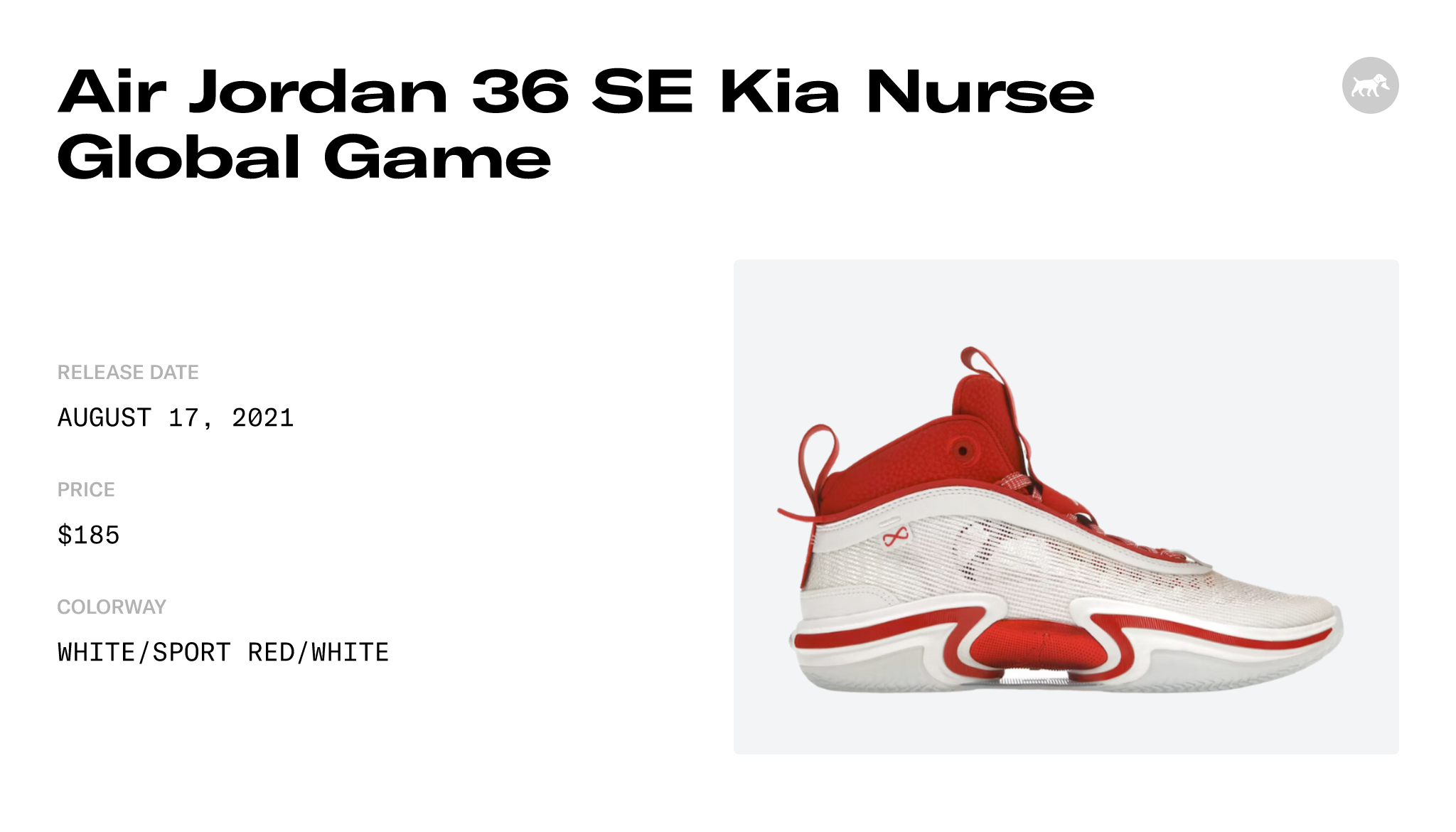 Air Jordan 36 SE Kia Nurse Global Game - DJ4481-100