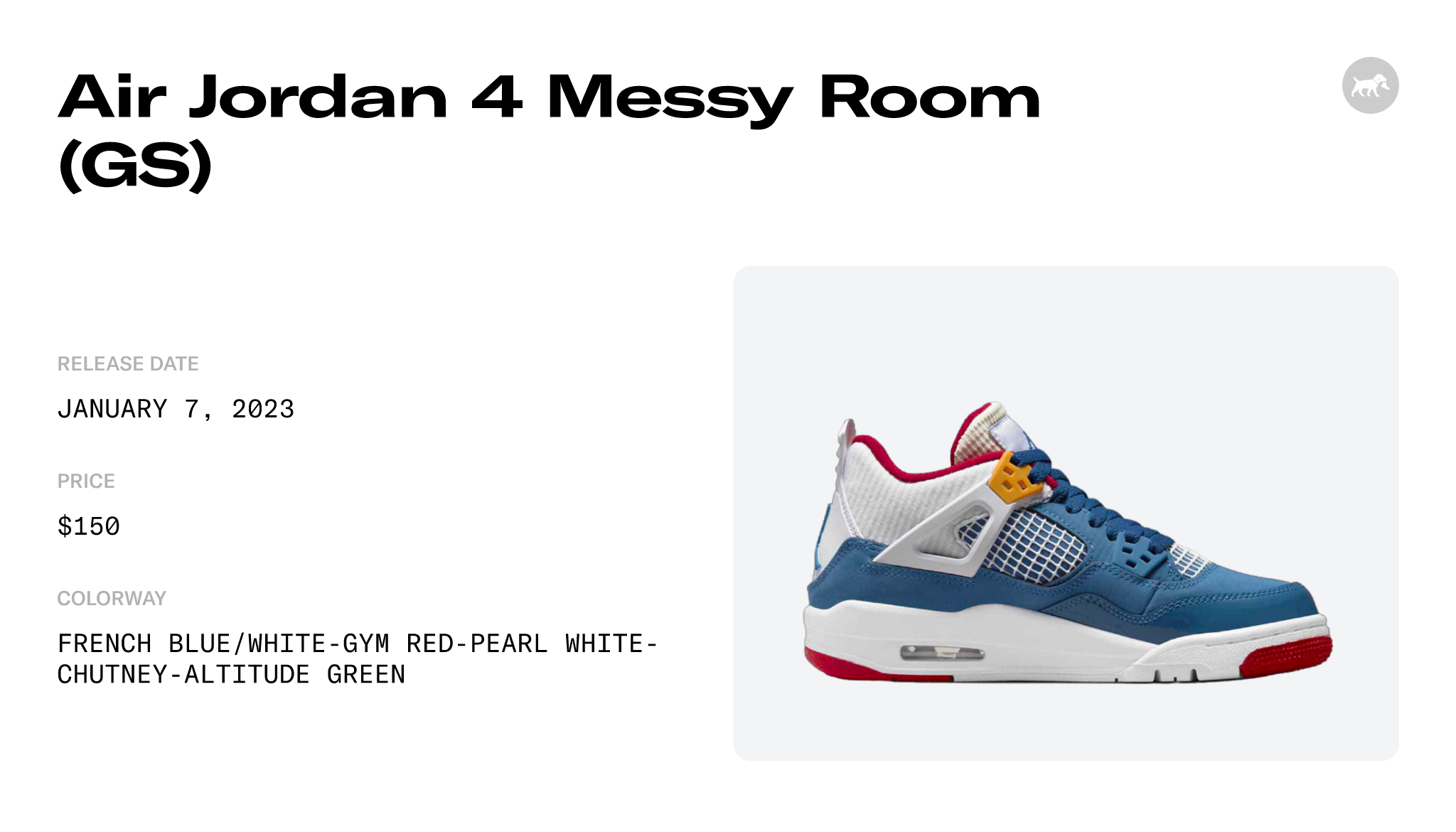 Air Jordan 4 GS Messy Room DR6952-400