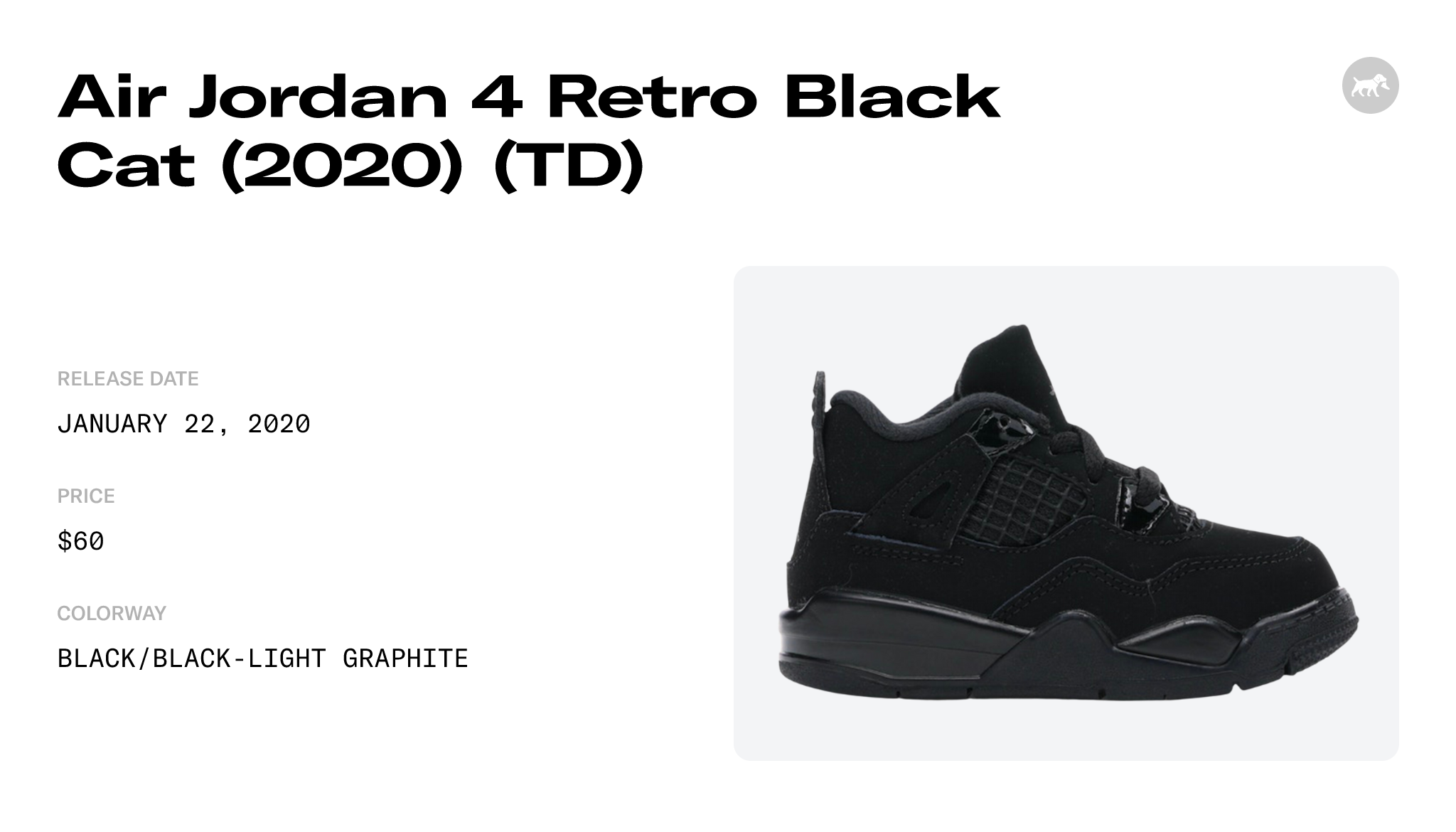 Air Jordan 4 Retro Black Cat 2020 - Stadium Goods