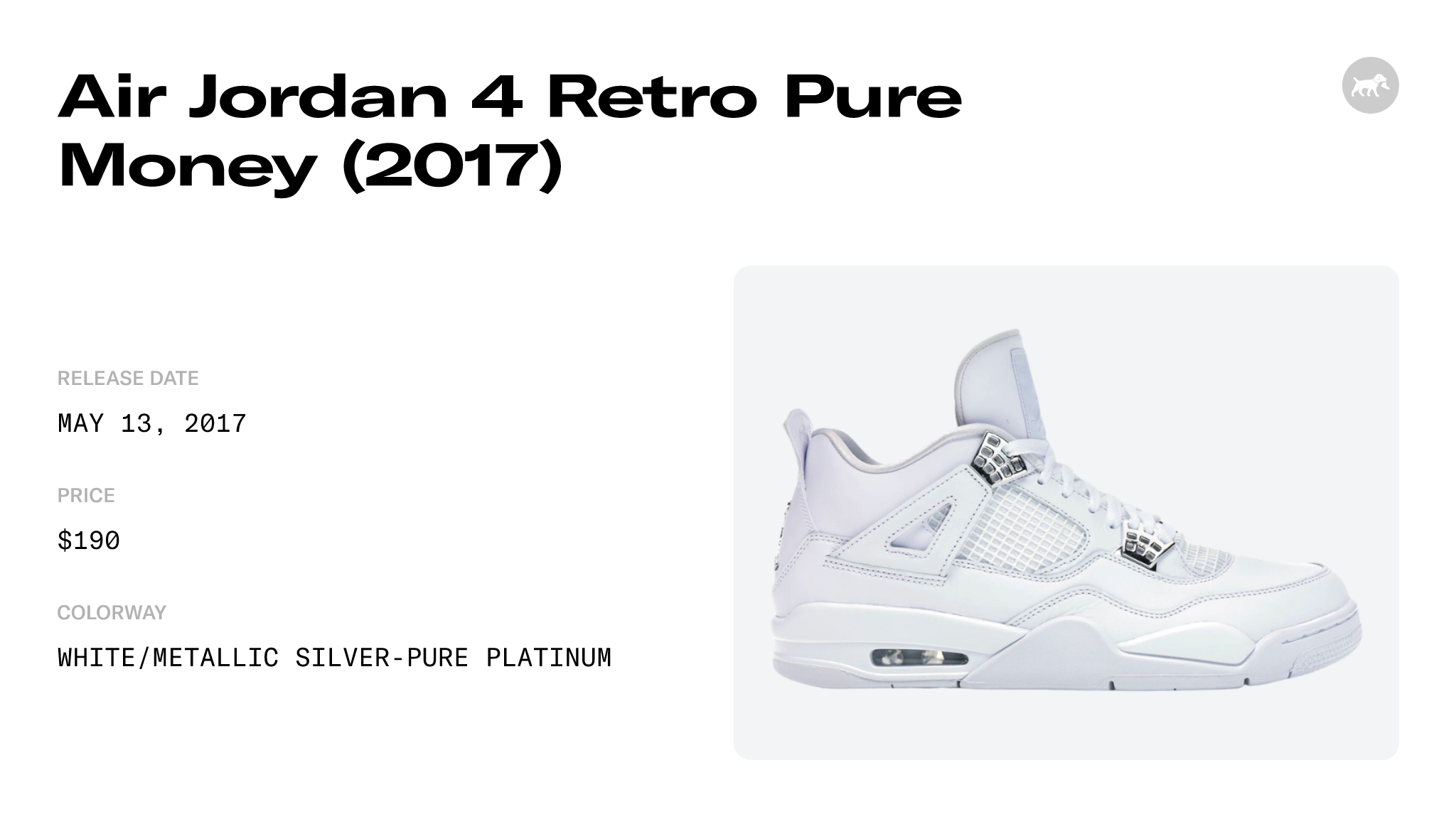 Air Jordan 4 Retro Pure Money 2017 308497 100 Raffles and