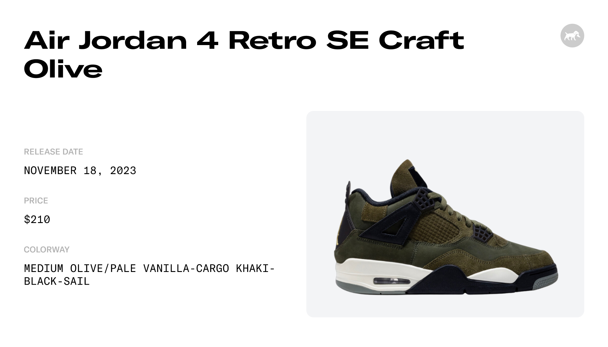 Air Jordan 4 Craft Olive, Where To Buy, FB9927-200