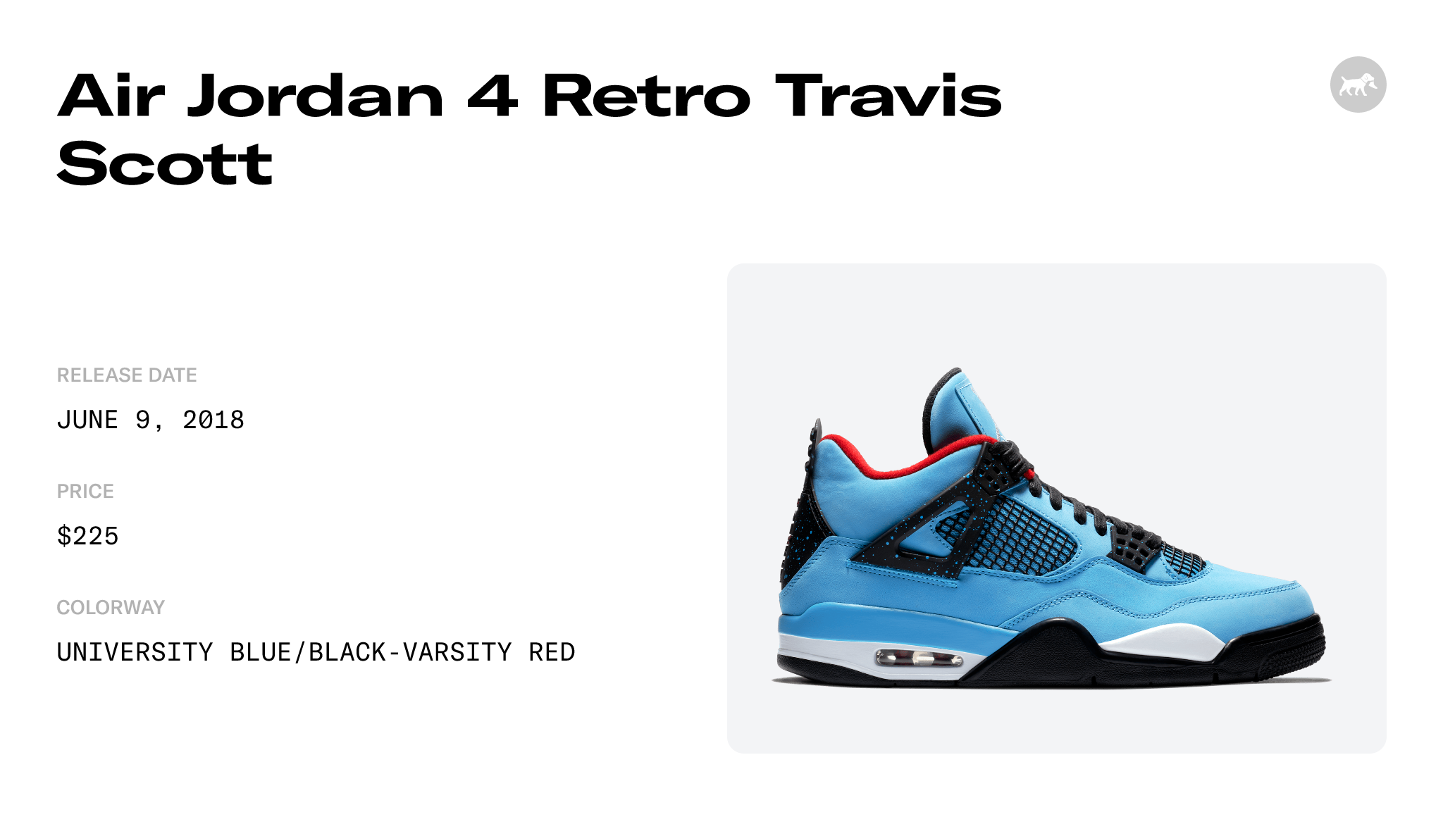 Air Jordan 4 Retro Travis Scott - 308497-406 Raffles and Release Date