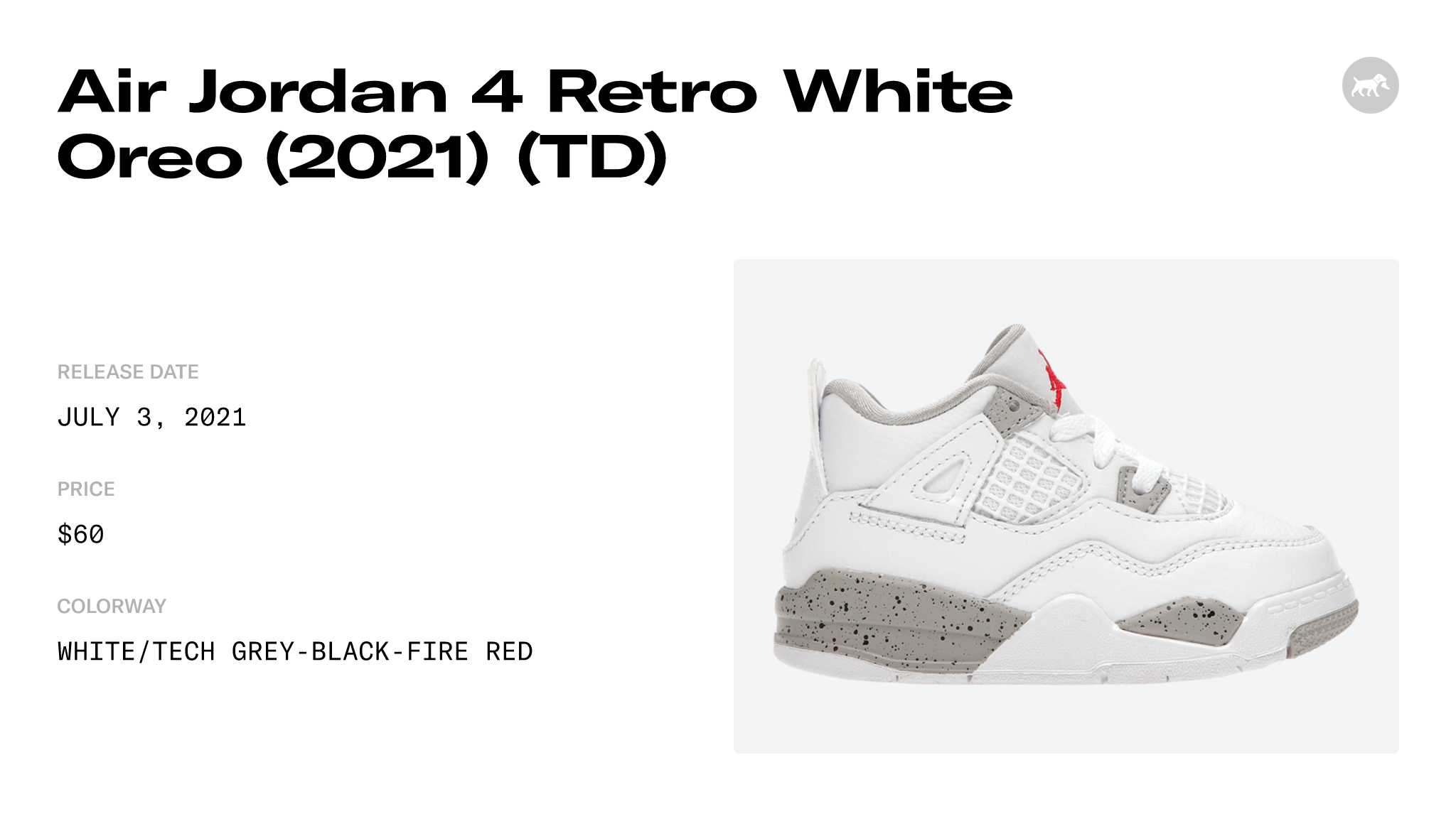 Jordan outlet 4 white oreo TD