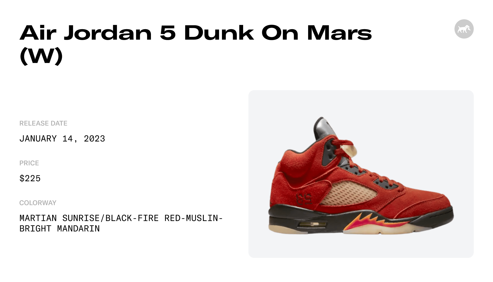 Air Jordan 5 Retro Dunk on Mars