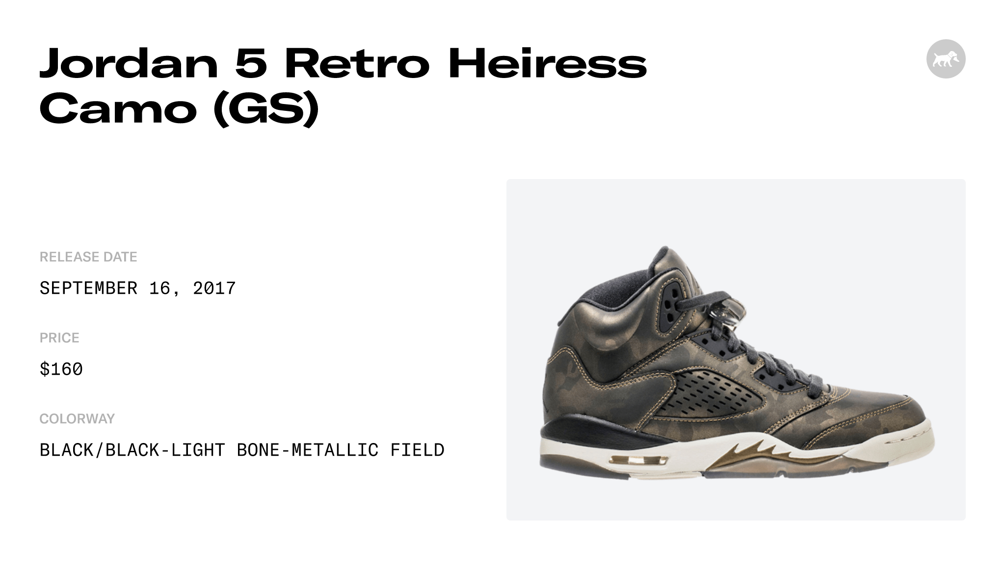 Jordan 5 Retro Heiress Camo GS 919710 030 Raffles Where to Buy