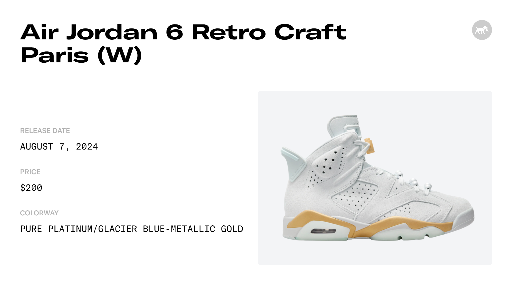 Air Jordan 6 Retro Craft Paris (W) - DQ4914-074 Raffles & Where to Buy