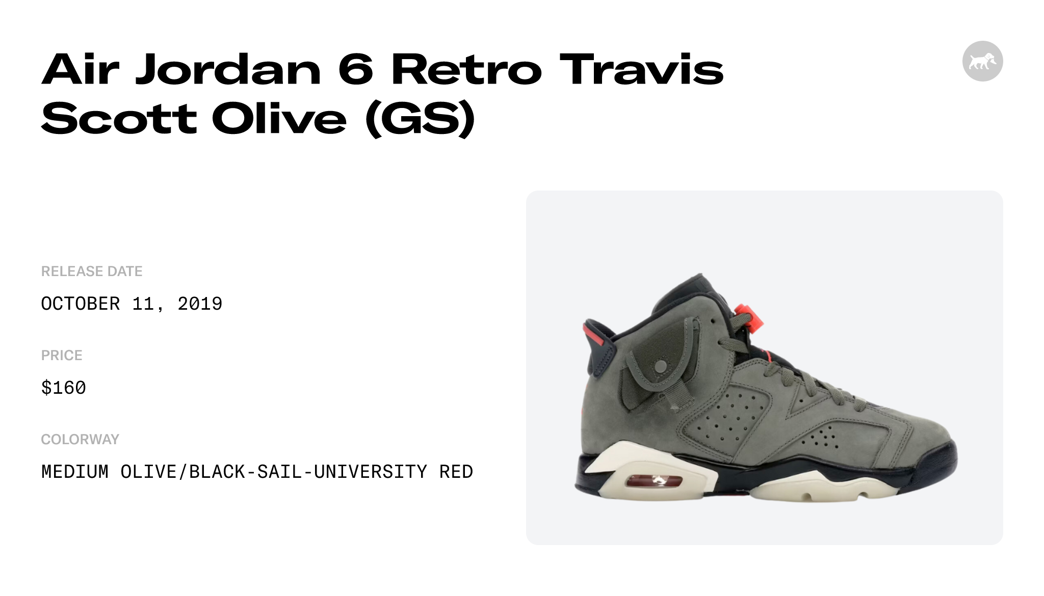 Air Jordan 6 Retro x Travis Scott 'Olive' CN1084-200