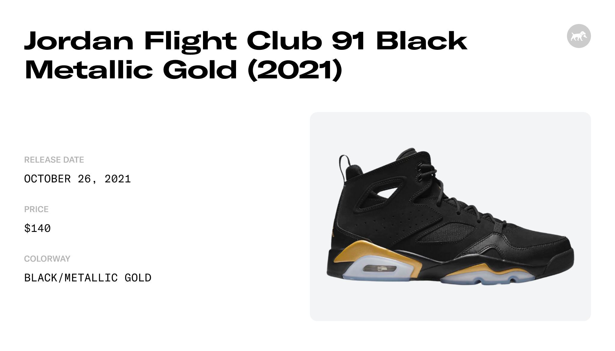 Air Jordan Flight Club 91 'Black Metallic Gold' - DC7329-007