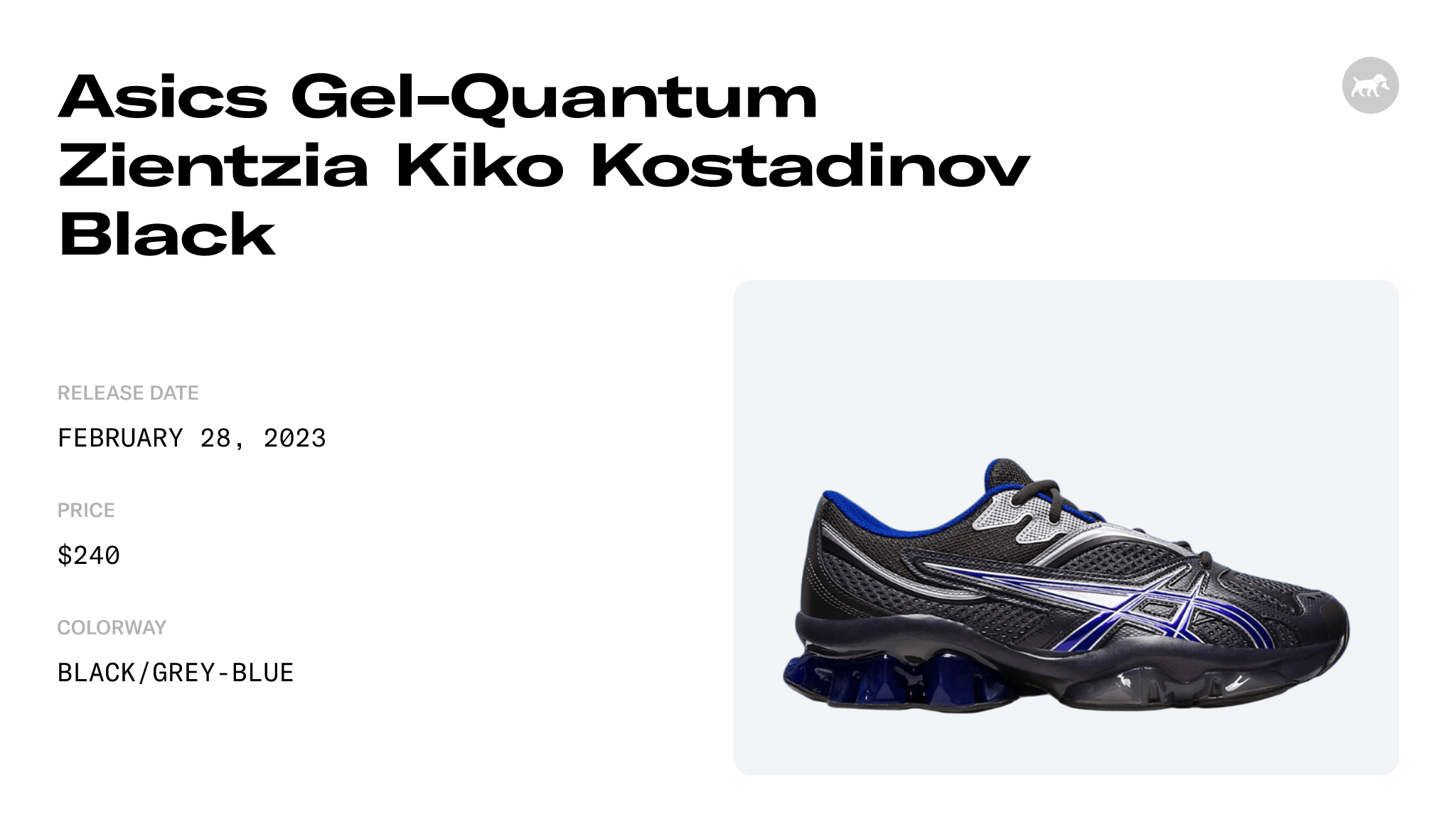 Asics Gel-Quantum Zientzia Kiko Kostadinov Black Raffles and