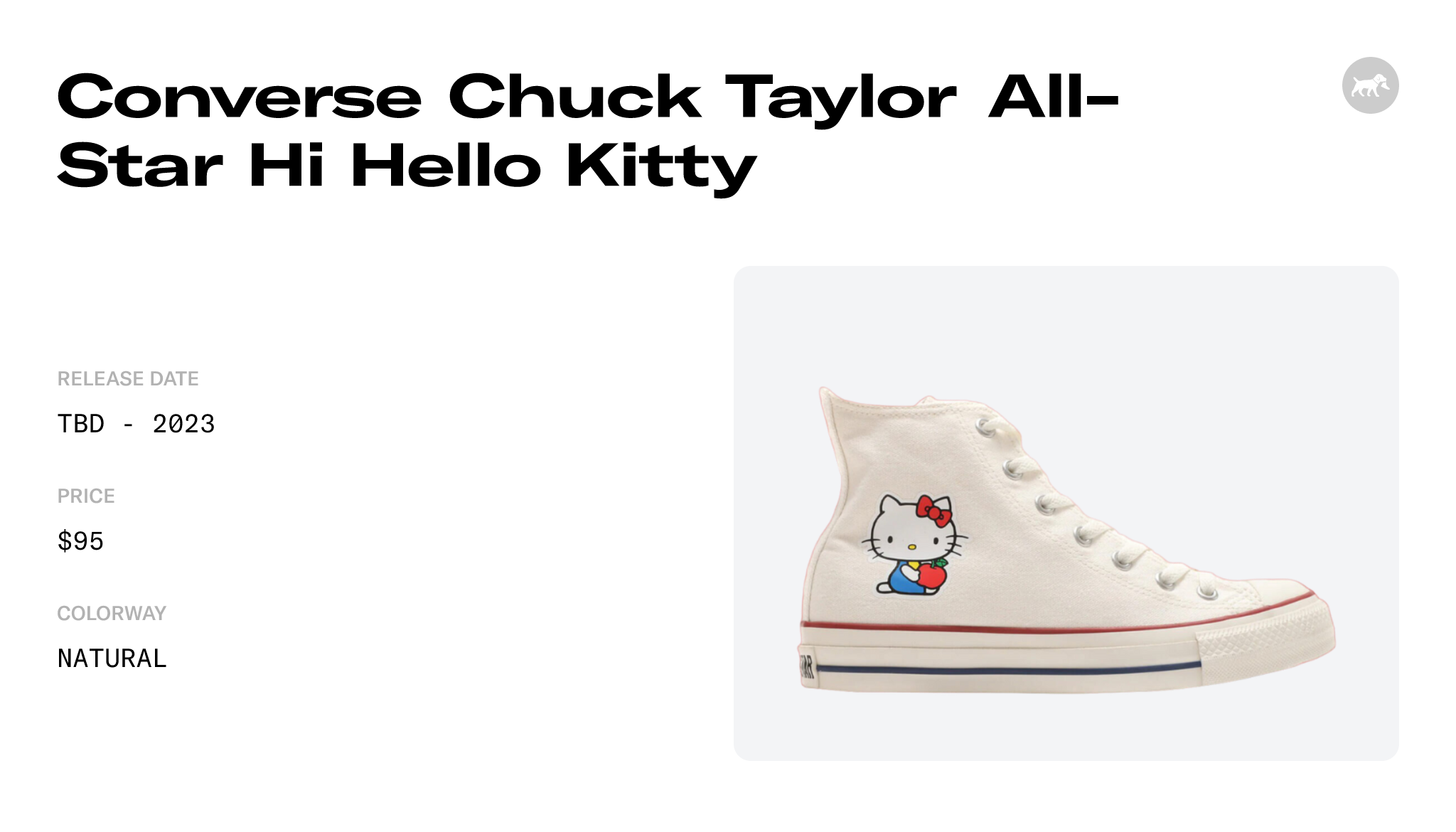 Converse Chuck Taylor All-Star Hi Hello Kitty - 31309450 Raffles
