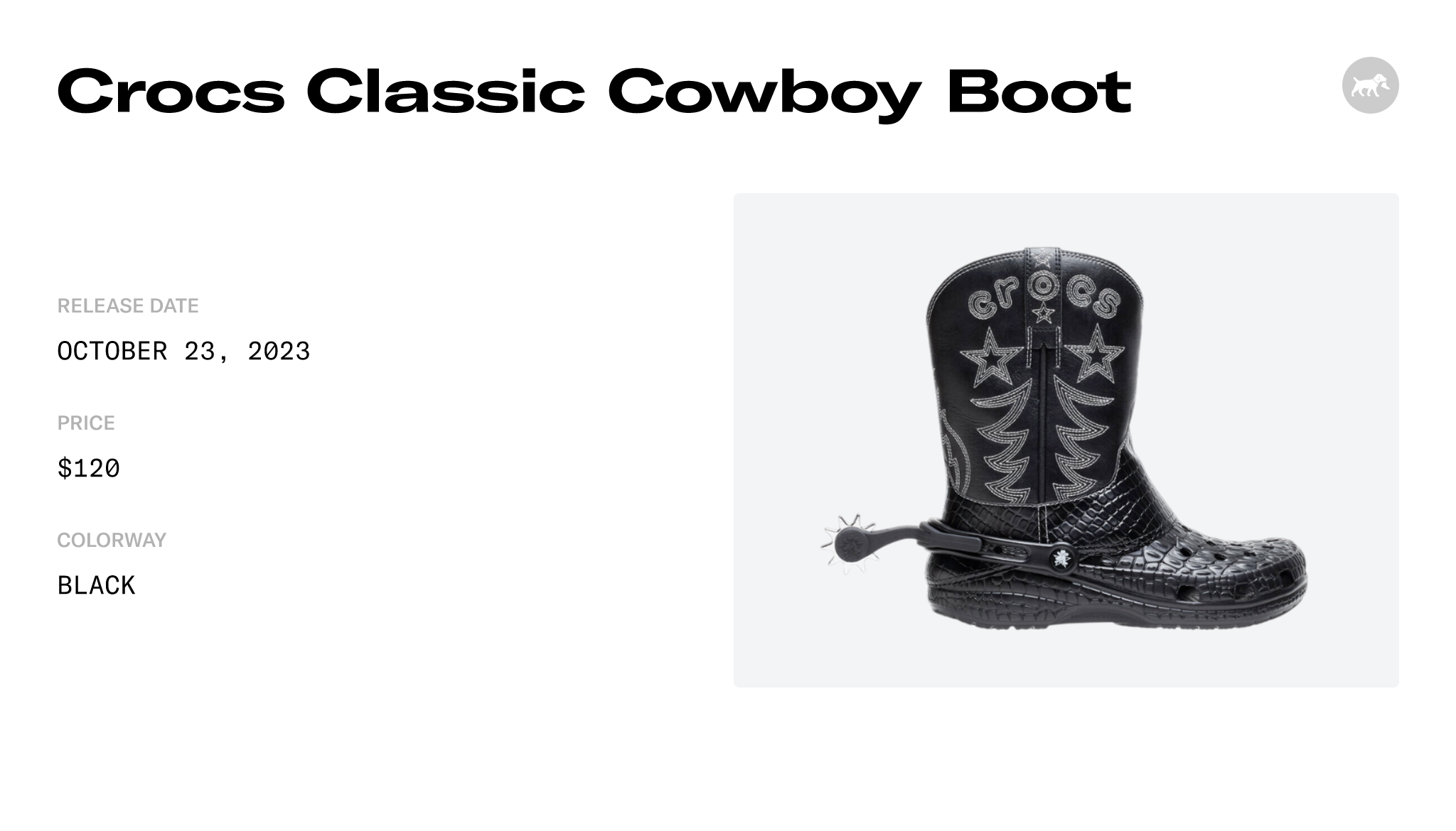 Crocs Classic Cowboy Boot - 208695-001 Raffles and Release Date