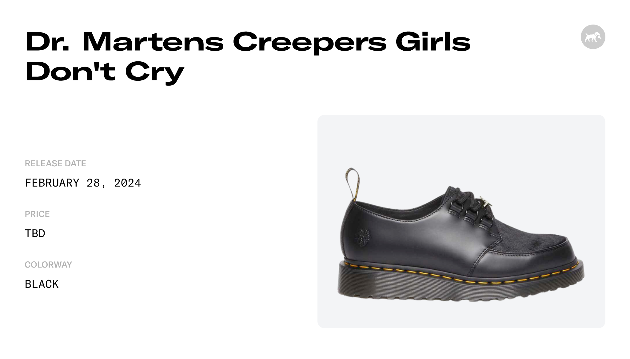 Dr. Martens Creepers Girls Don't Cry Raffles and Release Date
