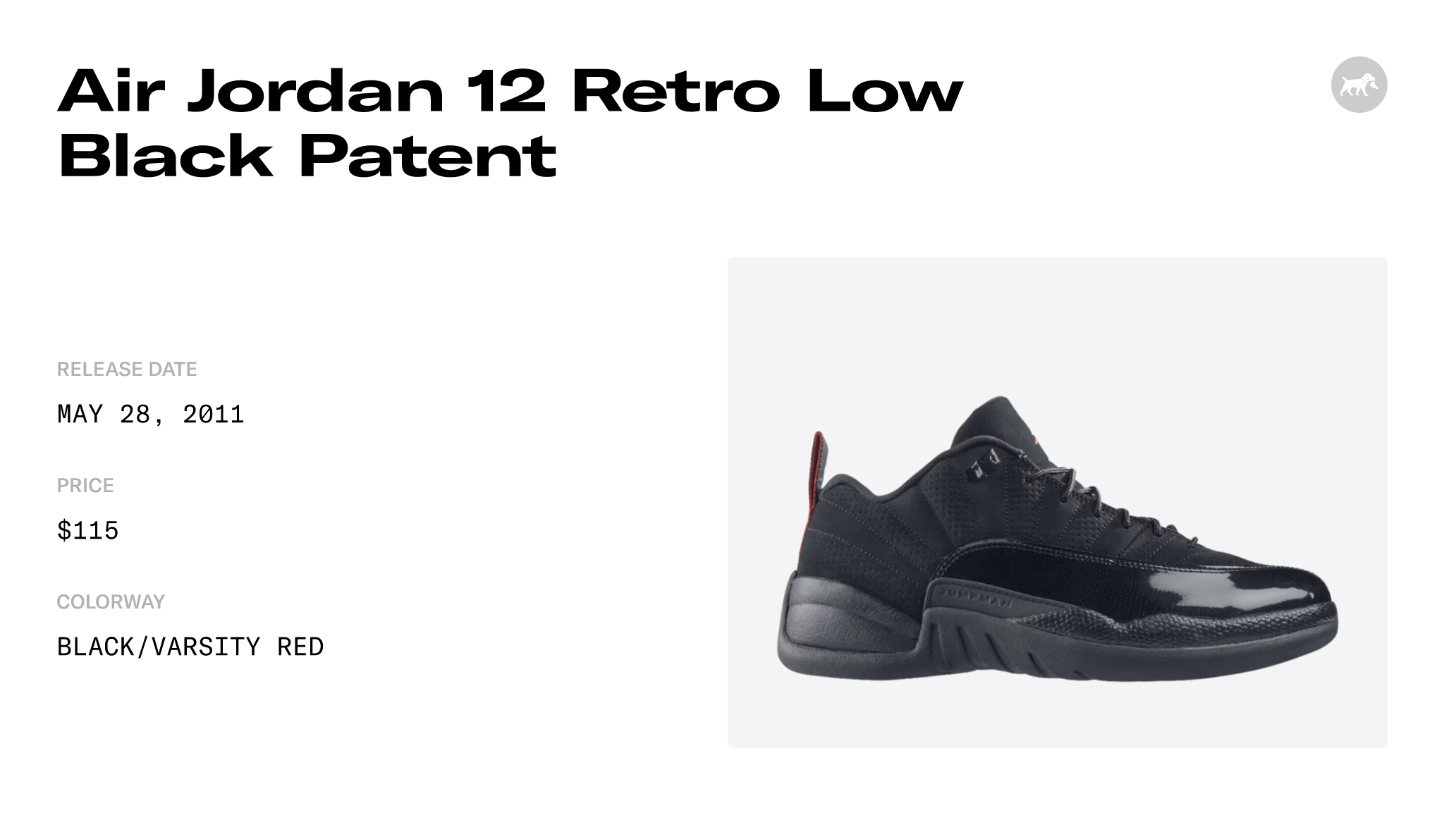 Jordan 12 low hot sale black patent