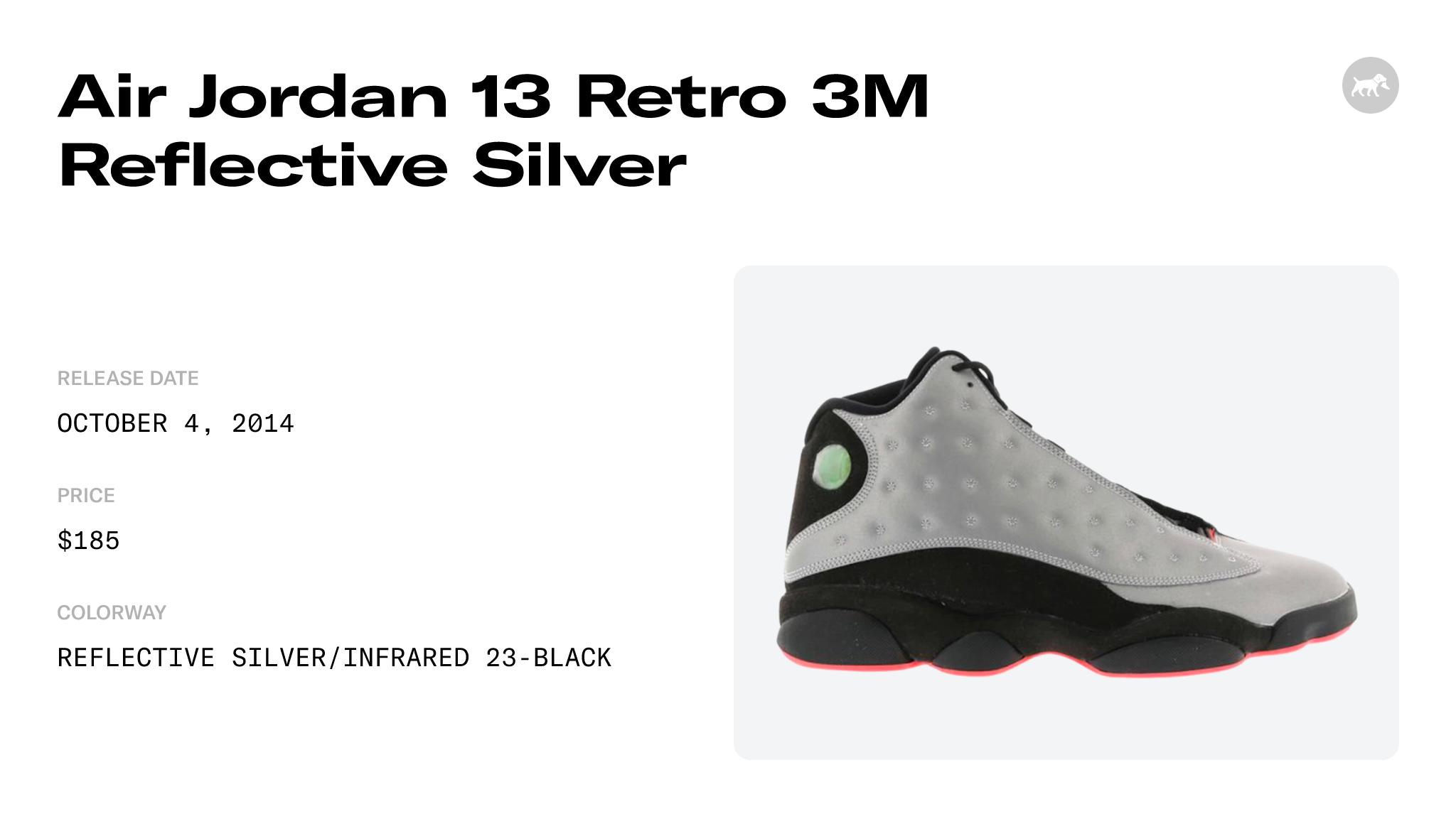 Air Jordan 13 Retro 'Reflective Silver