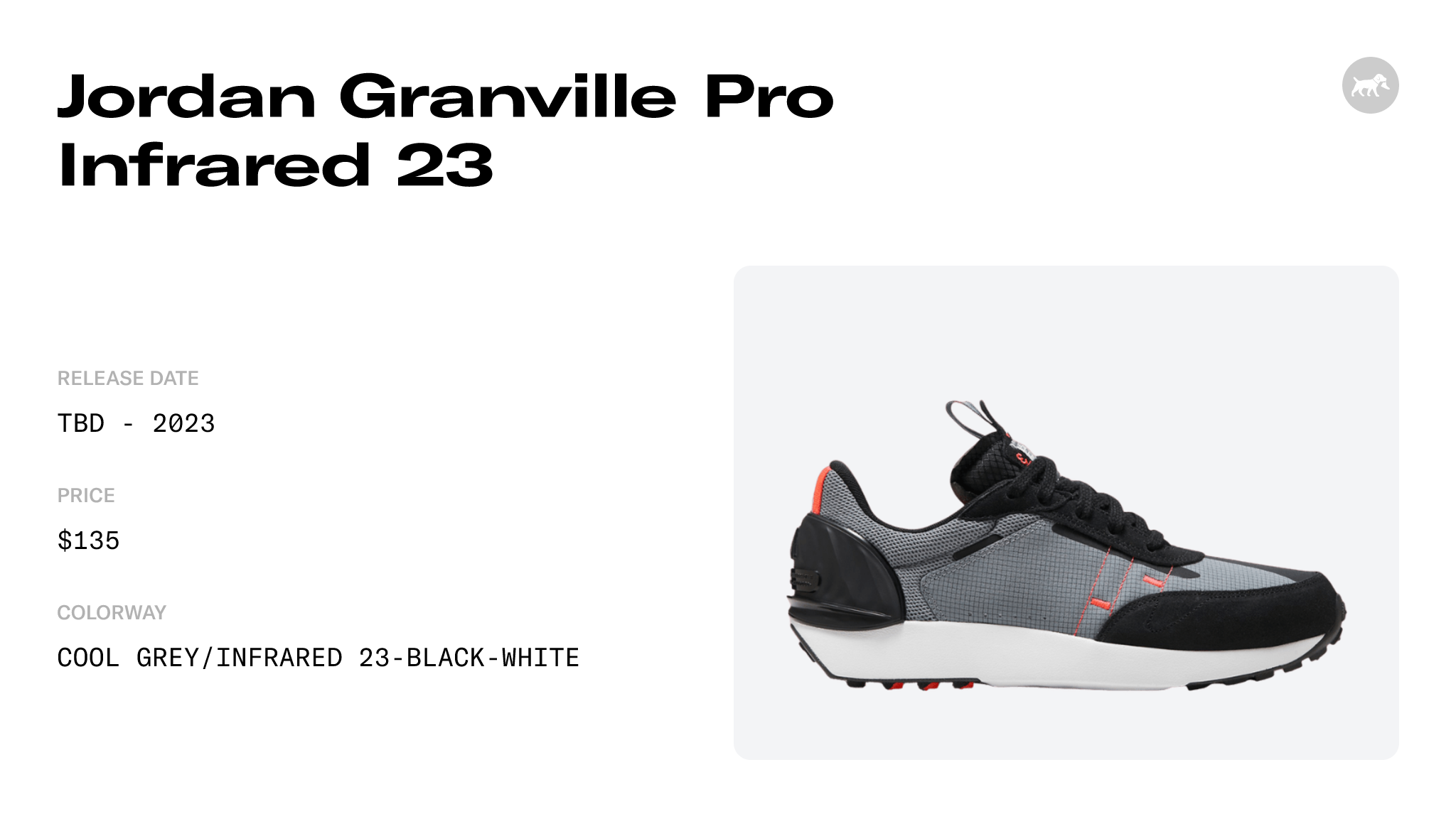 Jordan Granville Pro Infrared 23 - DV1235-001 Raffles and Release Date