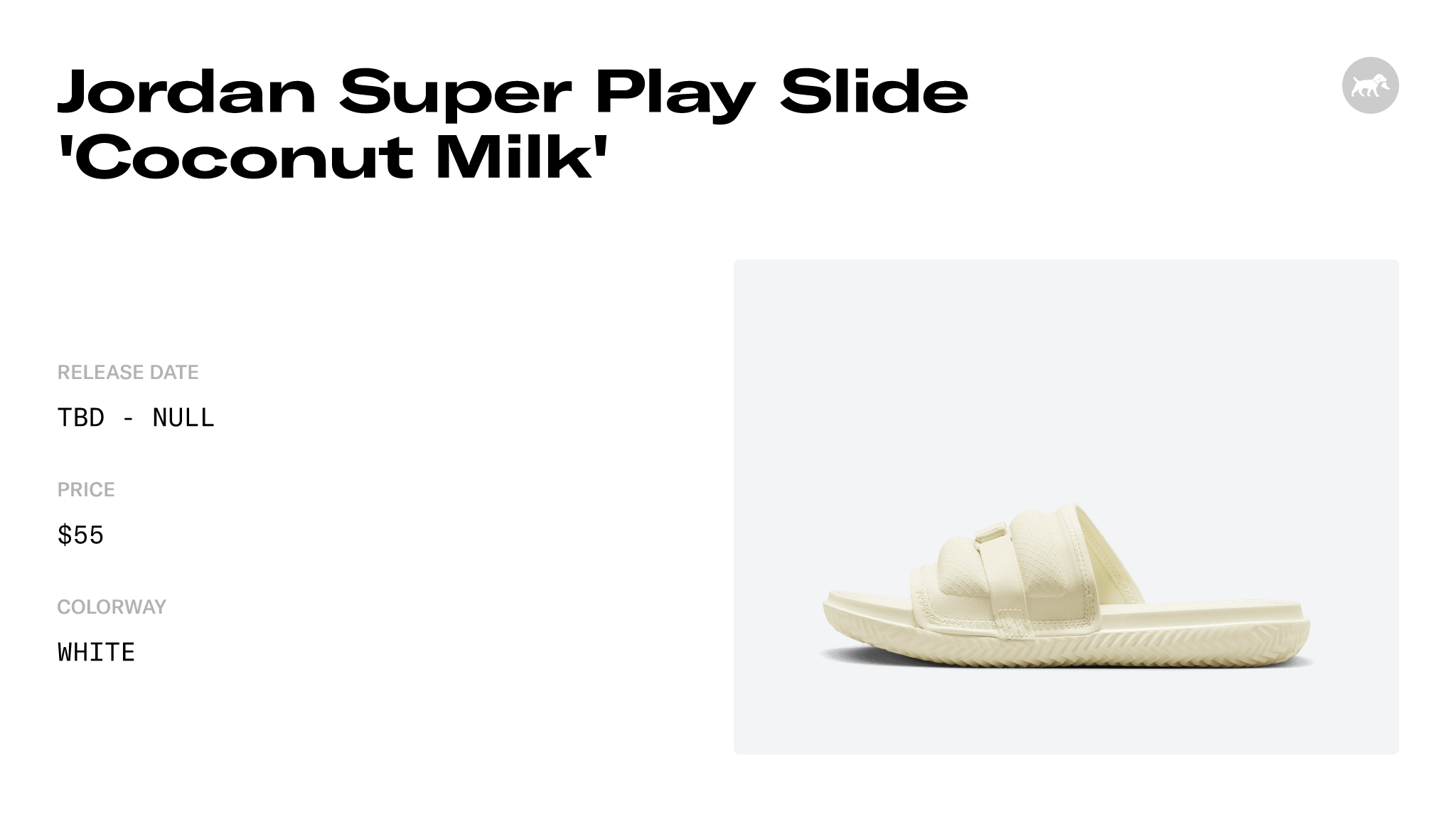 Jordan Super Play Slide Coconut Milk Dm1683 100 Release Info 3643