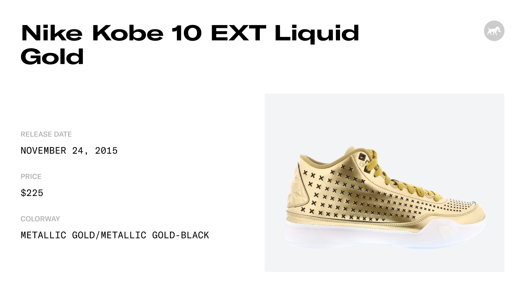 Kobe outlets 10 “Liquid Gold” Shoes