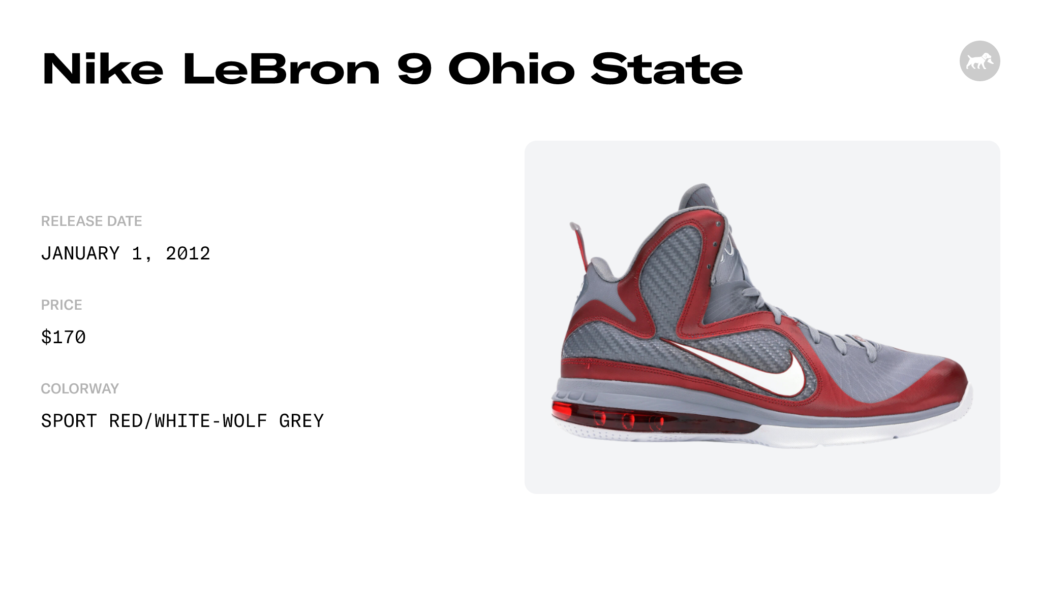 Nike LeBron 9 Ohio State 469764 601 Raffles Where to Buy