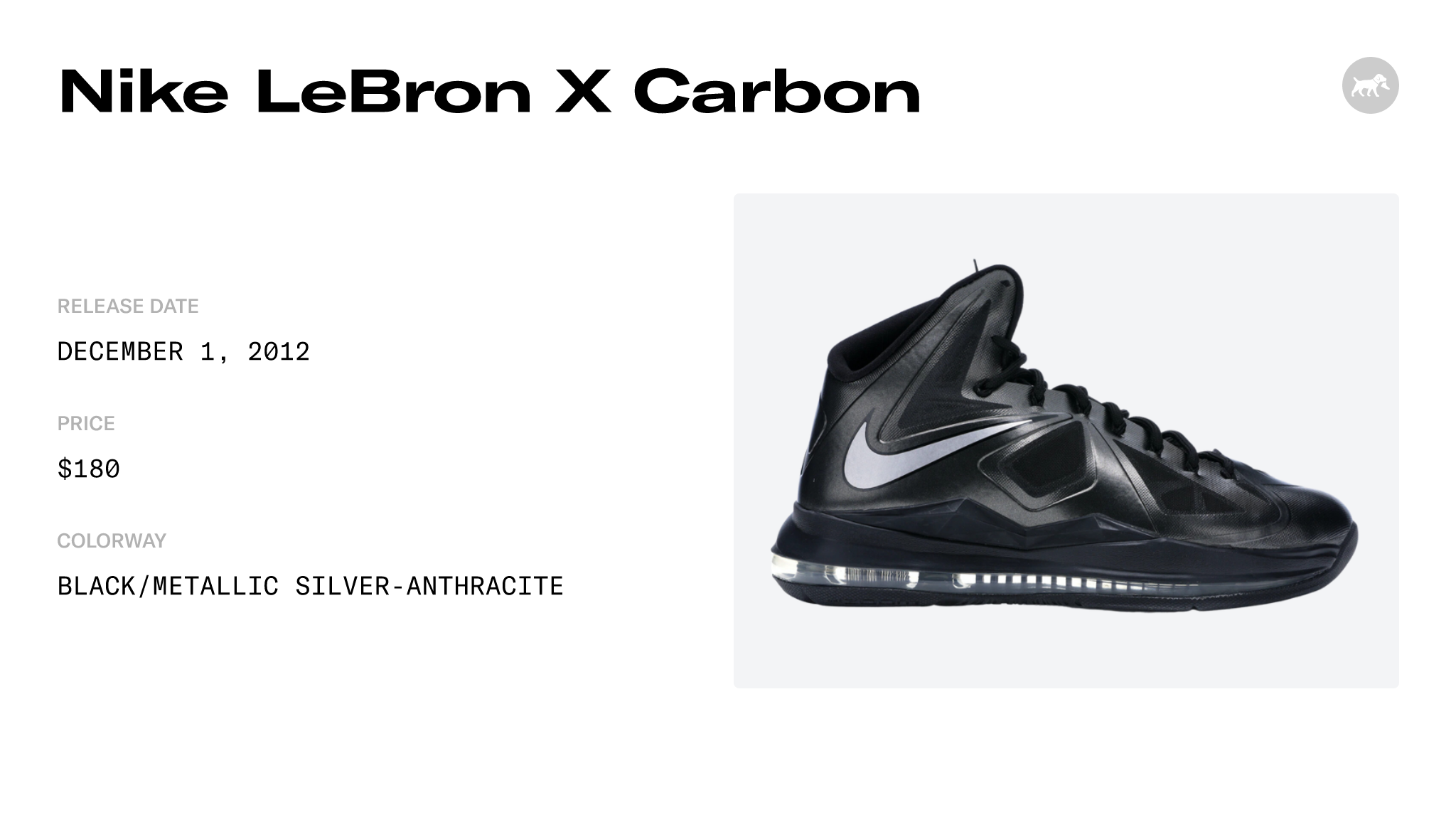 Nike LeBron X Carbon 541100 001 Raffles Where to Buy