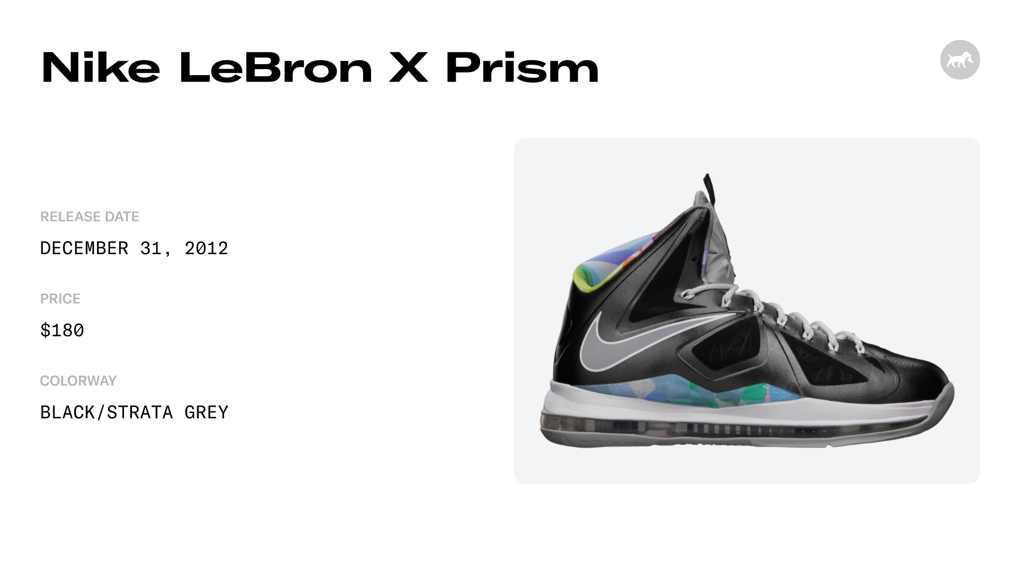 Nike LeBron X Prism - 541100-004 Raffles and Release Date